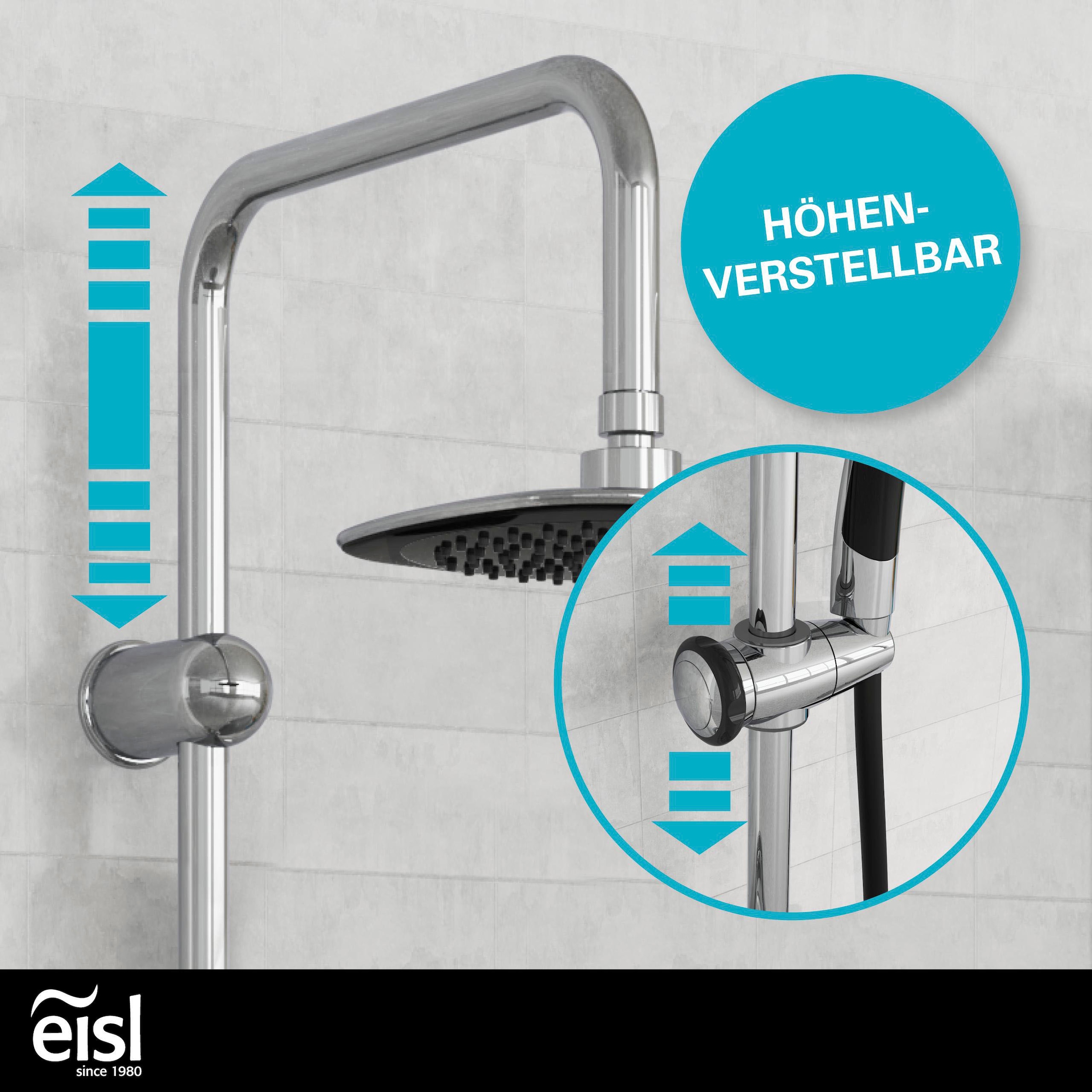 Eisl Brausegarnitur »Duschtraum« Duschset mit Kopf- und Handbrause, Regendusche mit 3 Funktionen