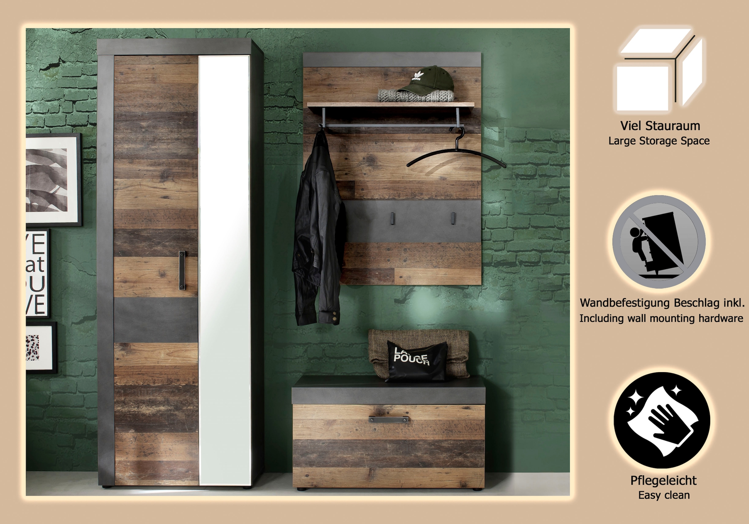 INOSIGN Ensemble de vestiaires »Ilana« Set, 3 cuis tlg.