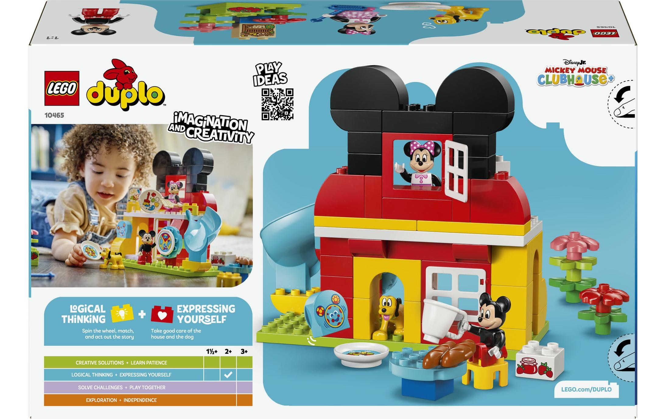 LEGO® Pions de construction »Micky Maus Wunderhaus mit Minnie und Pluto (10465), LEGO DUPLO Disney™«