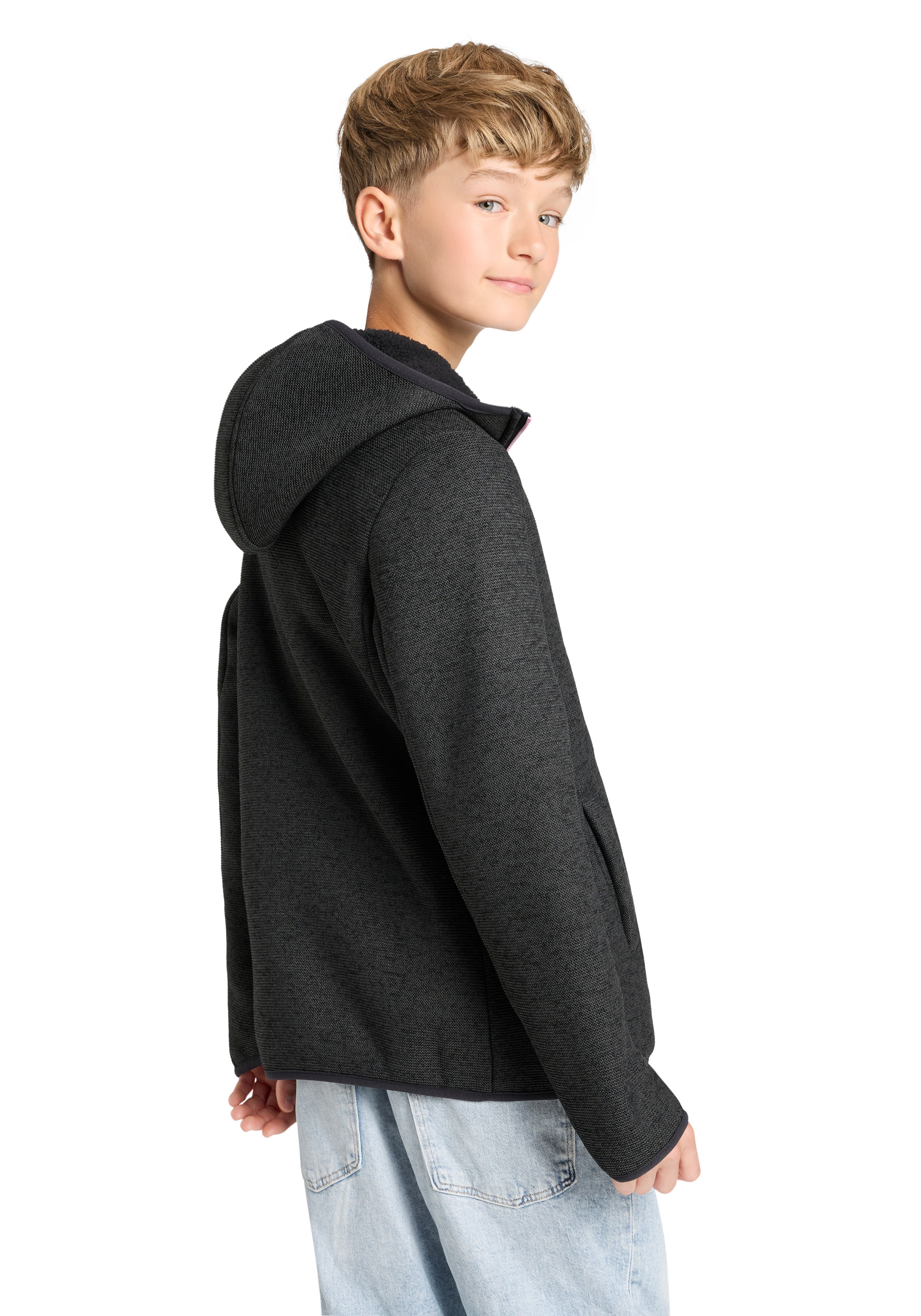 CMP Veste en laine polaire mit fester Kapuze, aus Polyester, sportlicher Stil