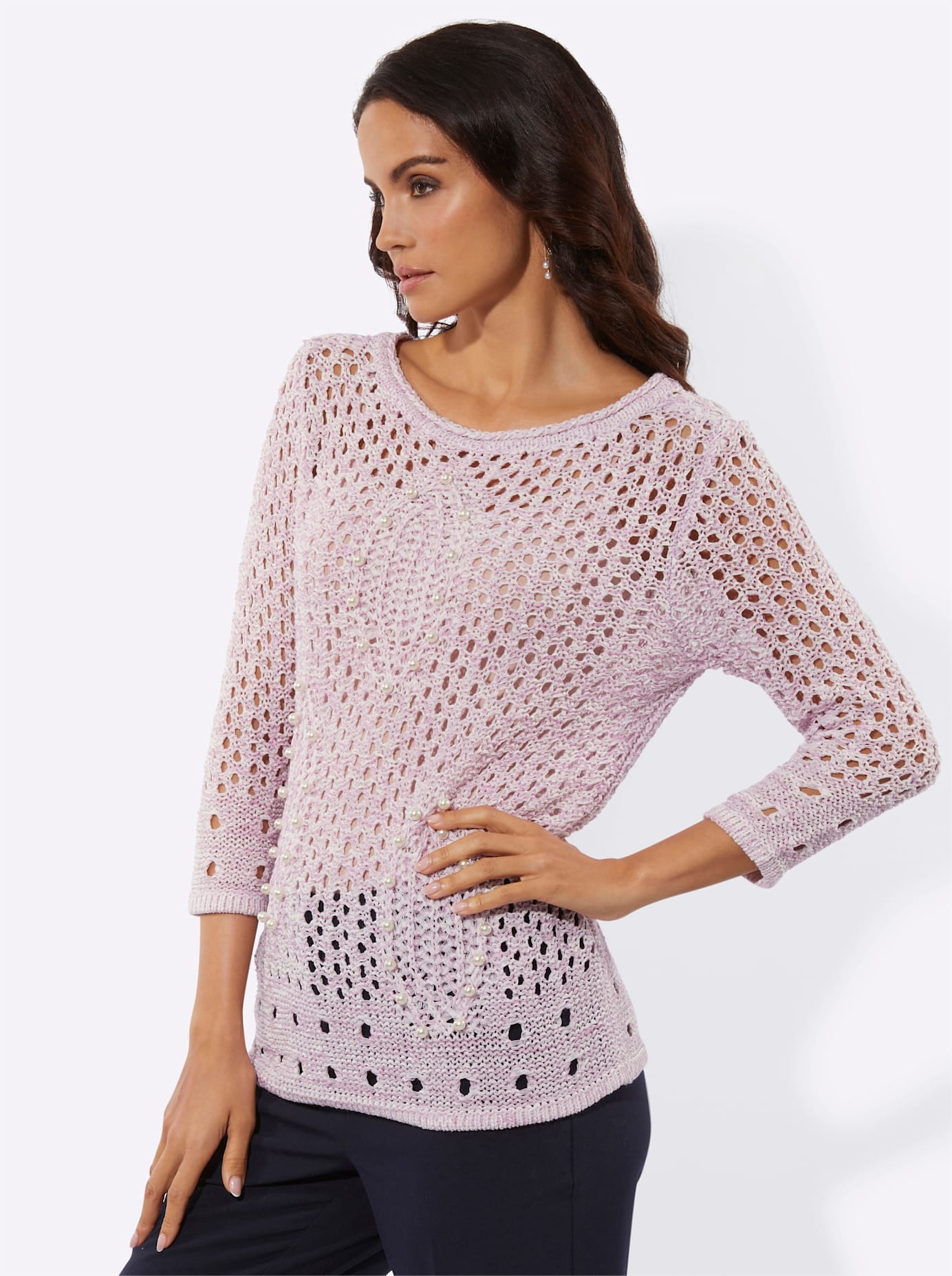 creation L Pull ajouré »Ajour-Pullover«