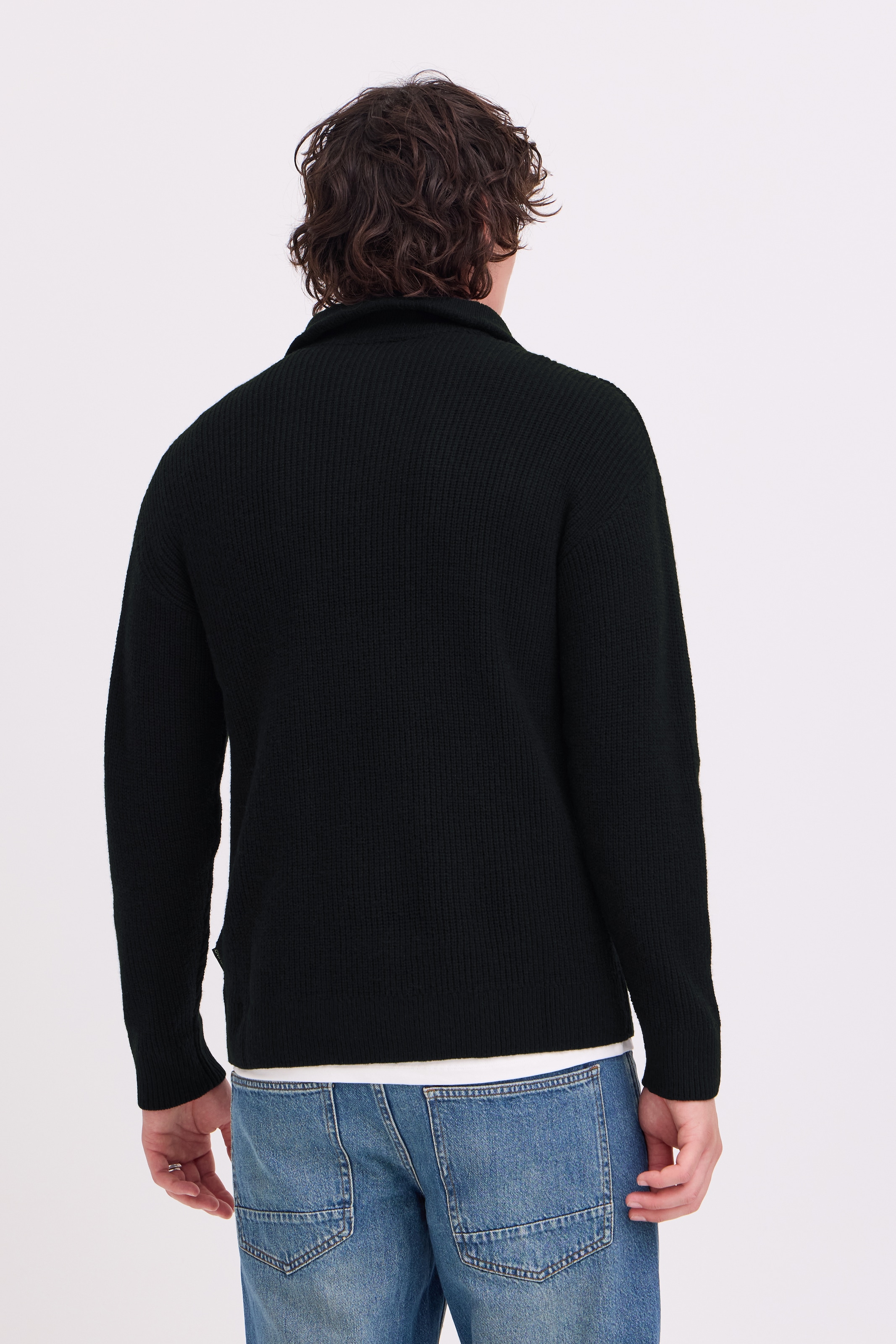Blend Troyer »BHBOS KNIT HALFZIPP« mélange de matières, coupe décontractée