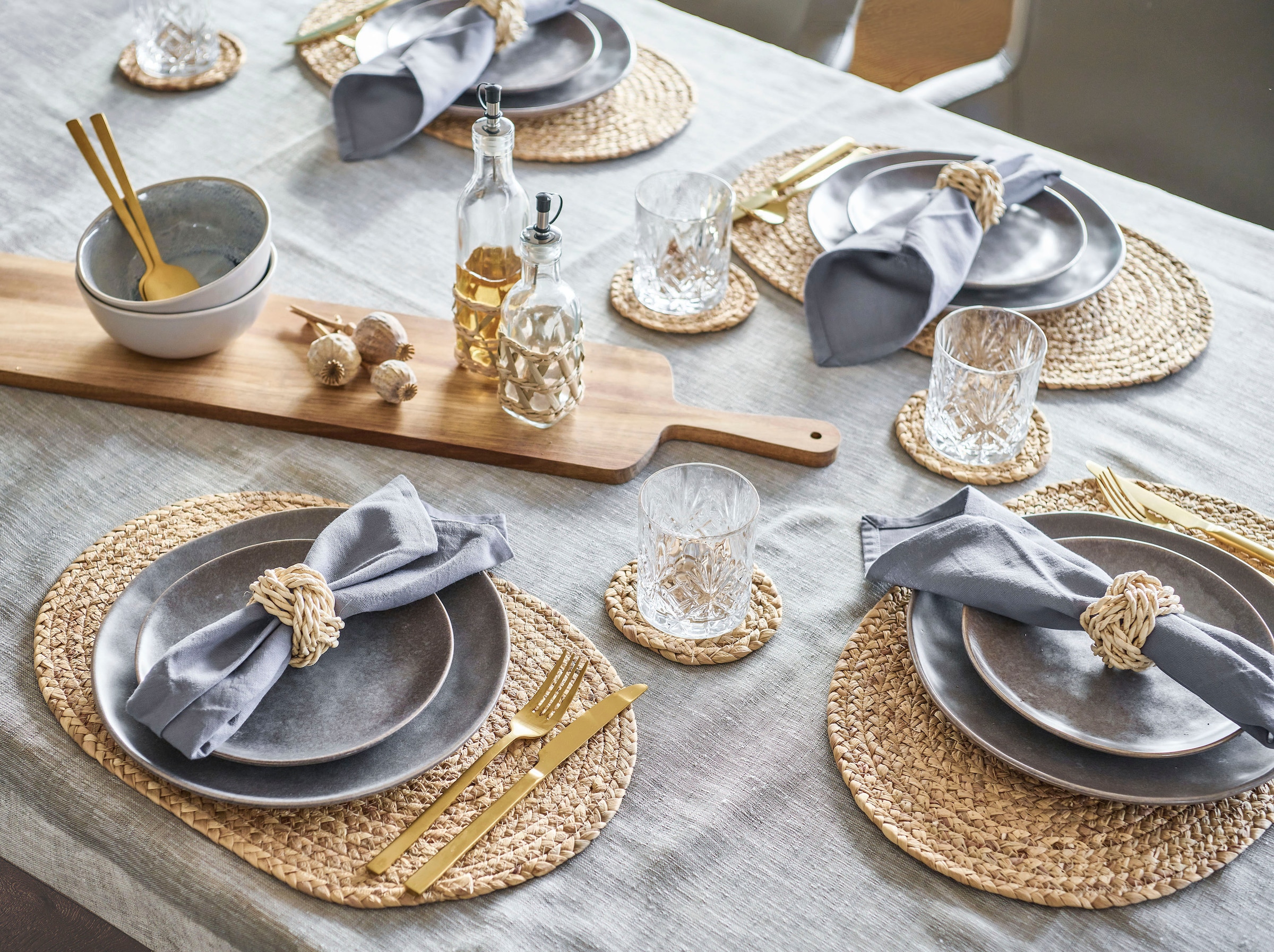 Zeller Present Set de table abwischbar, oval, 30 cm