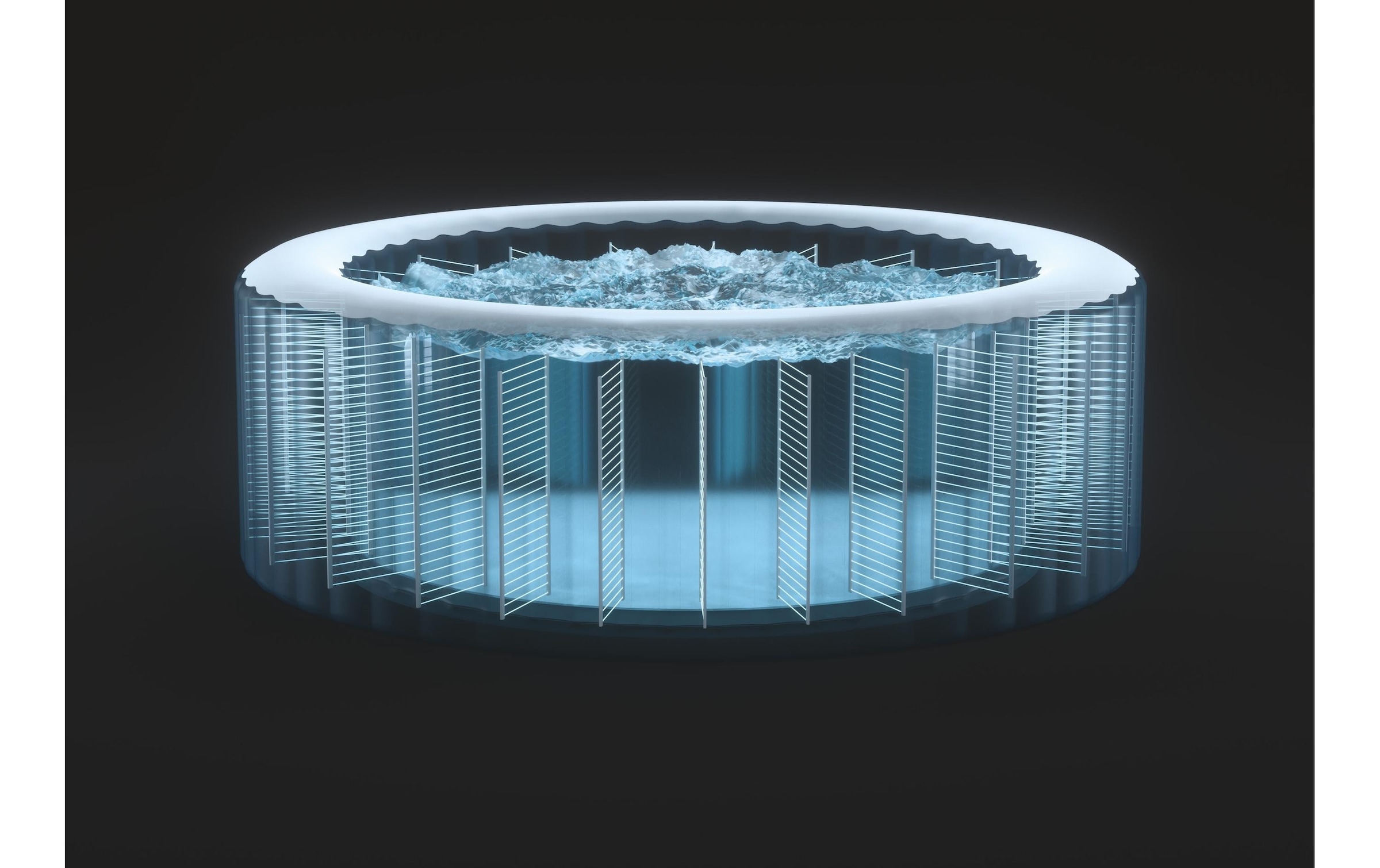 Intex Whirlpool »6-Personen Round Bubble Spa Set Ø 216«