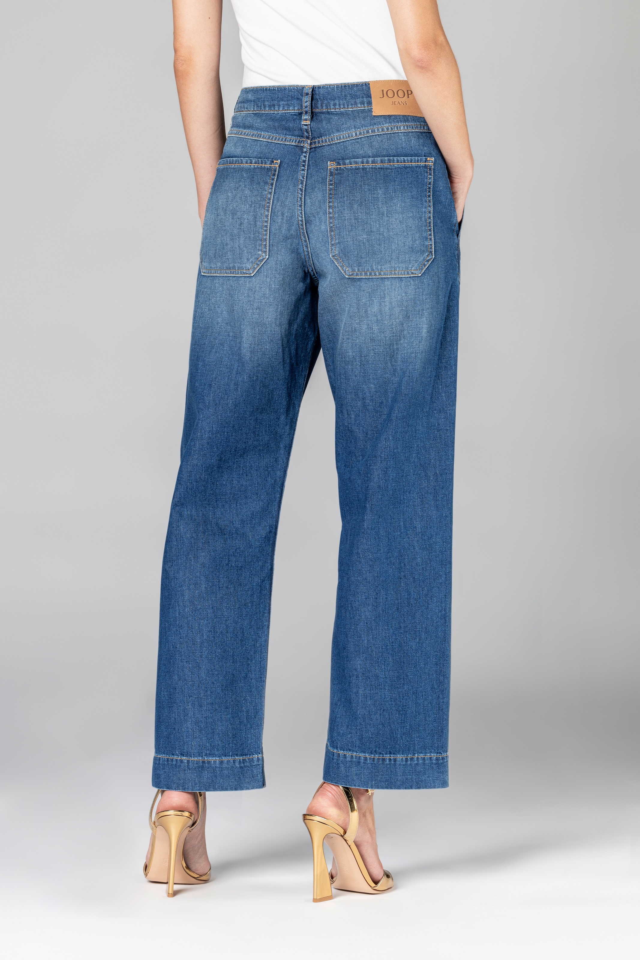JOOP! Weite Jeans »Esra« mittlere Bundhöhe, weites Bein