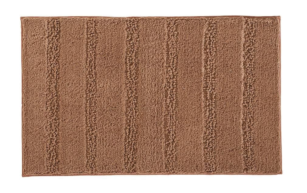 Kleine Wolke Tapis de bain »Monrovia« Höhe 23 mm revêtement antidérapant compatible chauffage au sol Tapis de bain, couleurs unies, rayé, en microfibre, lavable