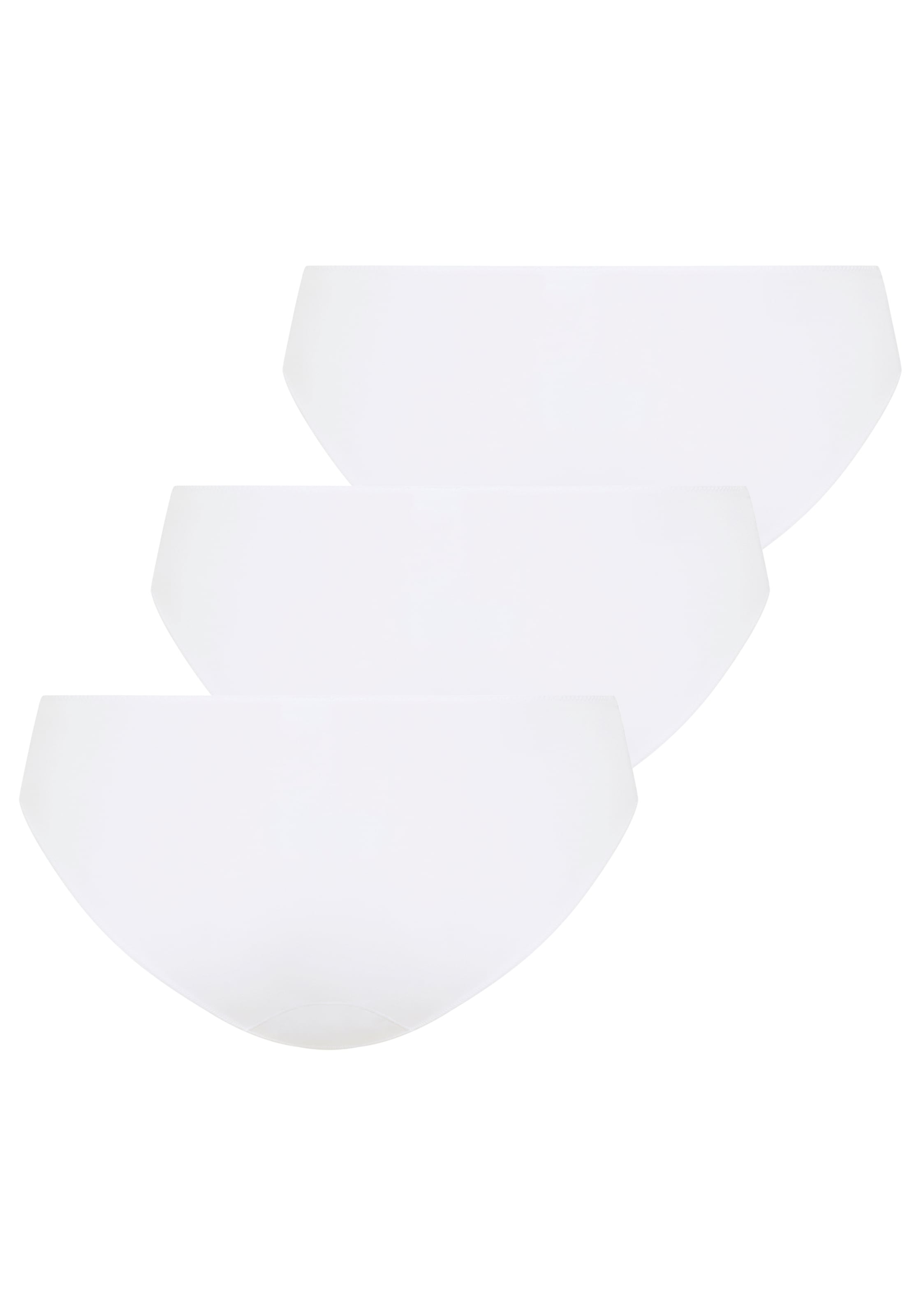 YSABEL MORA Slip miniature »BASIC COLLECTION COTTON WITH LACE« 3er Pack,  mit feiner Spitze versehen