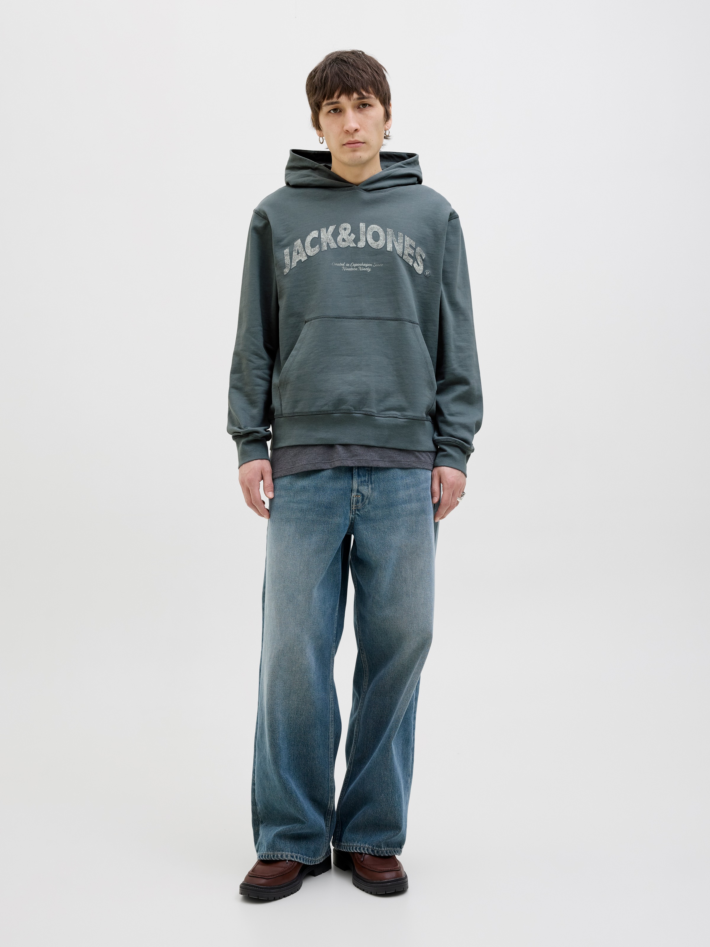 Jack & Jones Sweat à capuche »JORALMERIA SWEAT HOOD«, mit Logo Print
