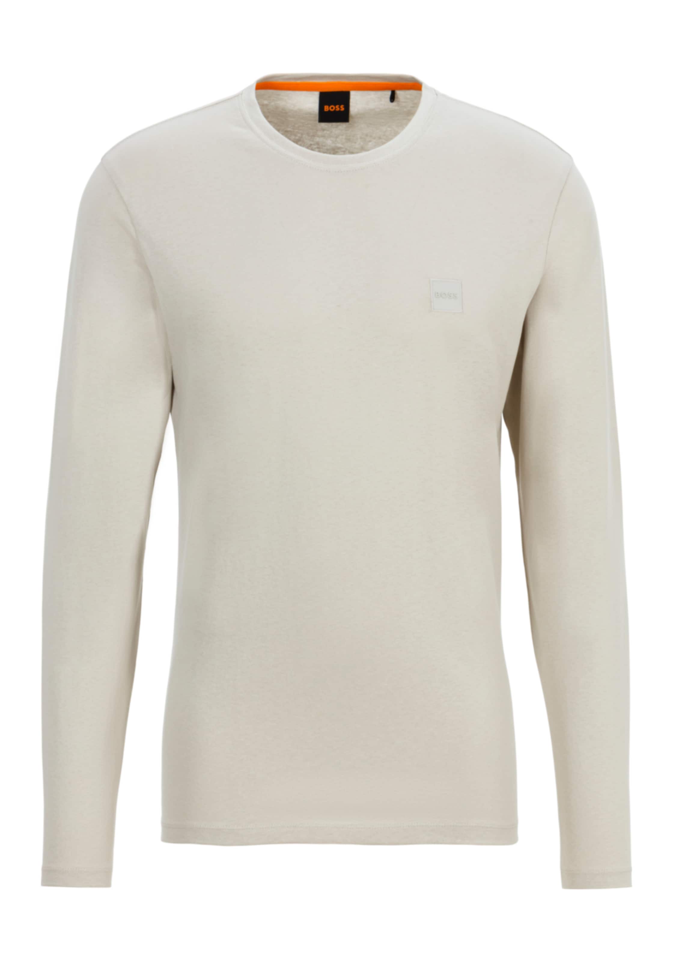 BOSS ORANGE T-shirt à manches longues »Tacks« mit Markenlogo auf der Brust