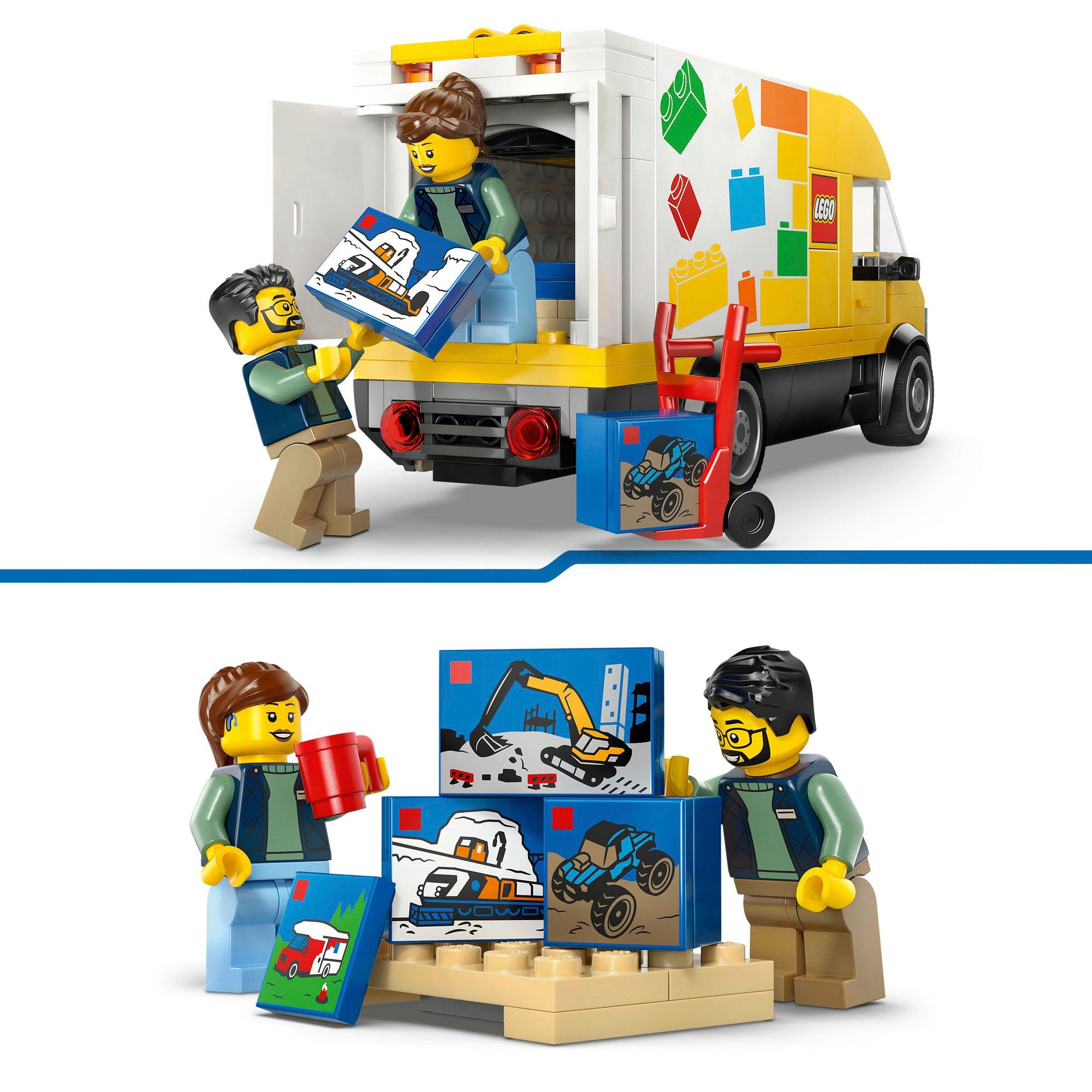 LEGO® Pions de construction »Der LEGO Lieferwagen (60500), LEGO City« Made in Europe