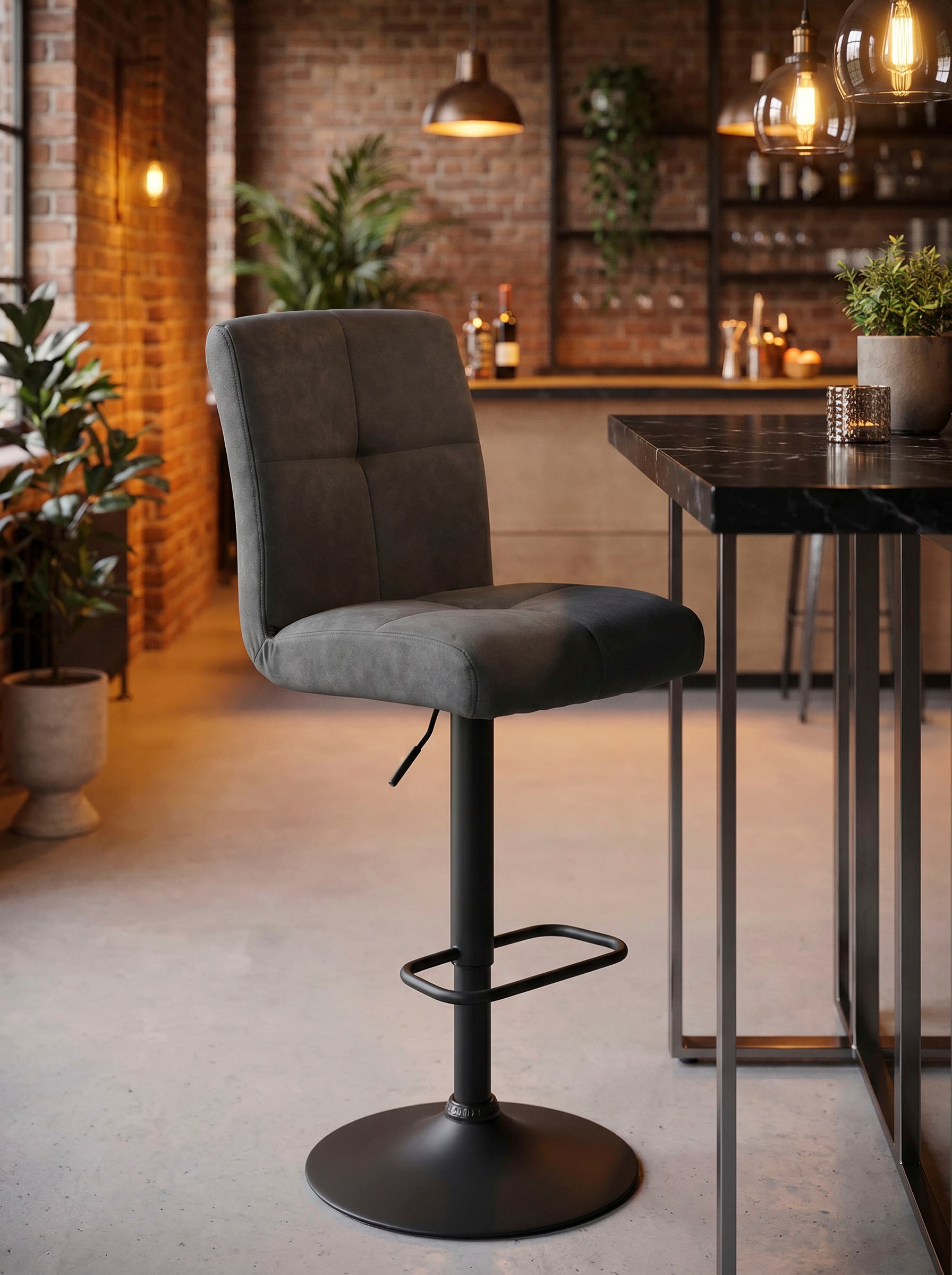 HELA Tabouret de bar »LENI« Ensemble, 2 cuis tlg. assise confort avec panier à ressorts