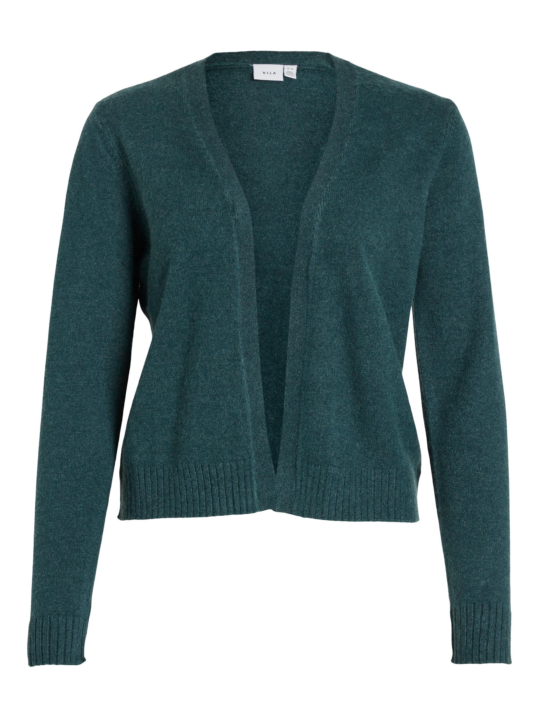 Vila Cardigan »VIRIL SHORT L/S KNIT CARDIGAN-NOOS« Materialmix, regular fit