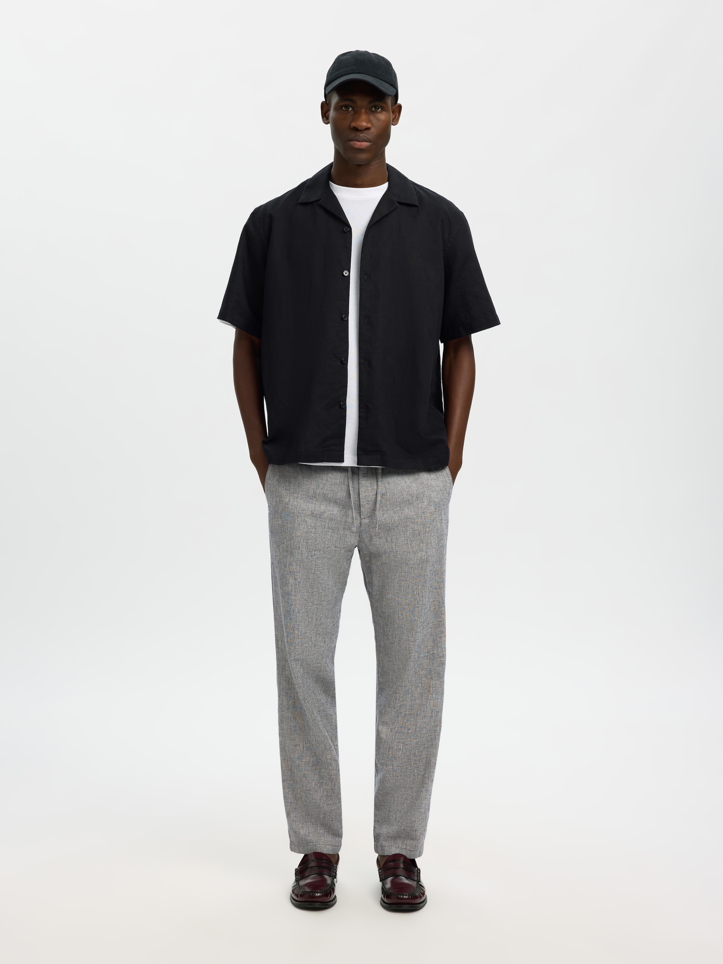 SELECTED HOMME Chinohose »SLH172-SLIMTAPE BRODY LINEN PANT NOOS«  mit Leinen