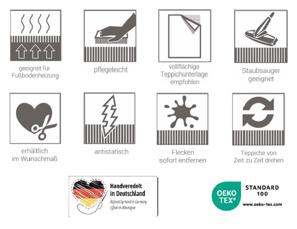 SCHÖNER WOHNEN-Kollektion Teppich »Magic 6104« rechteckig 7 mm Höhe Hoch Tief Struktur, mit Viskose, weich und glänzend