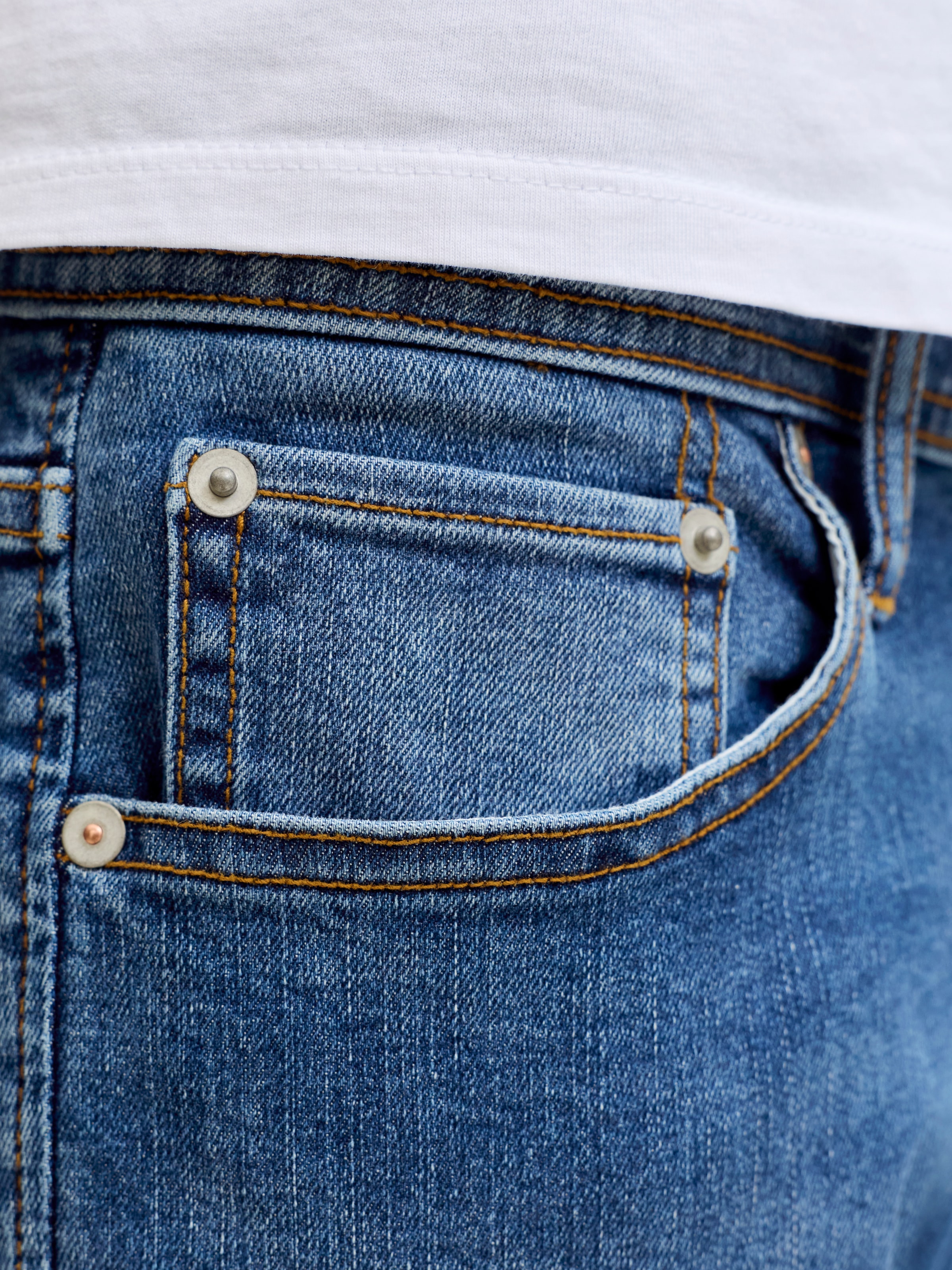 Jack & Jones Straight-Jeans »JJICLARK JJORIGINAL SQ 2« Baumwollmischung, straight fit