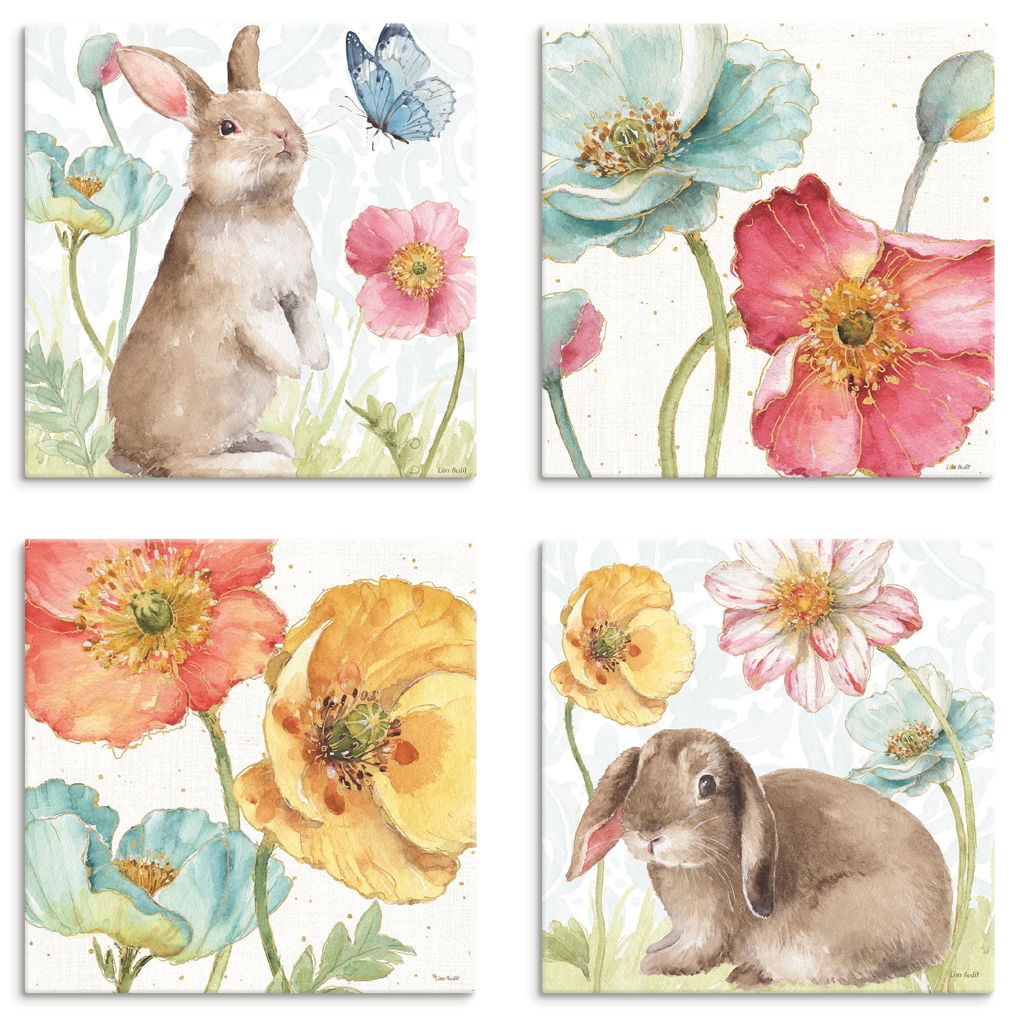 Artland Leinwandbild »Spring Softies« Set, 4 Stk. tlg. in verschiedenen Grössen erhältlich