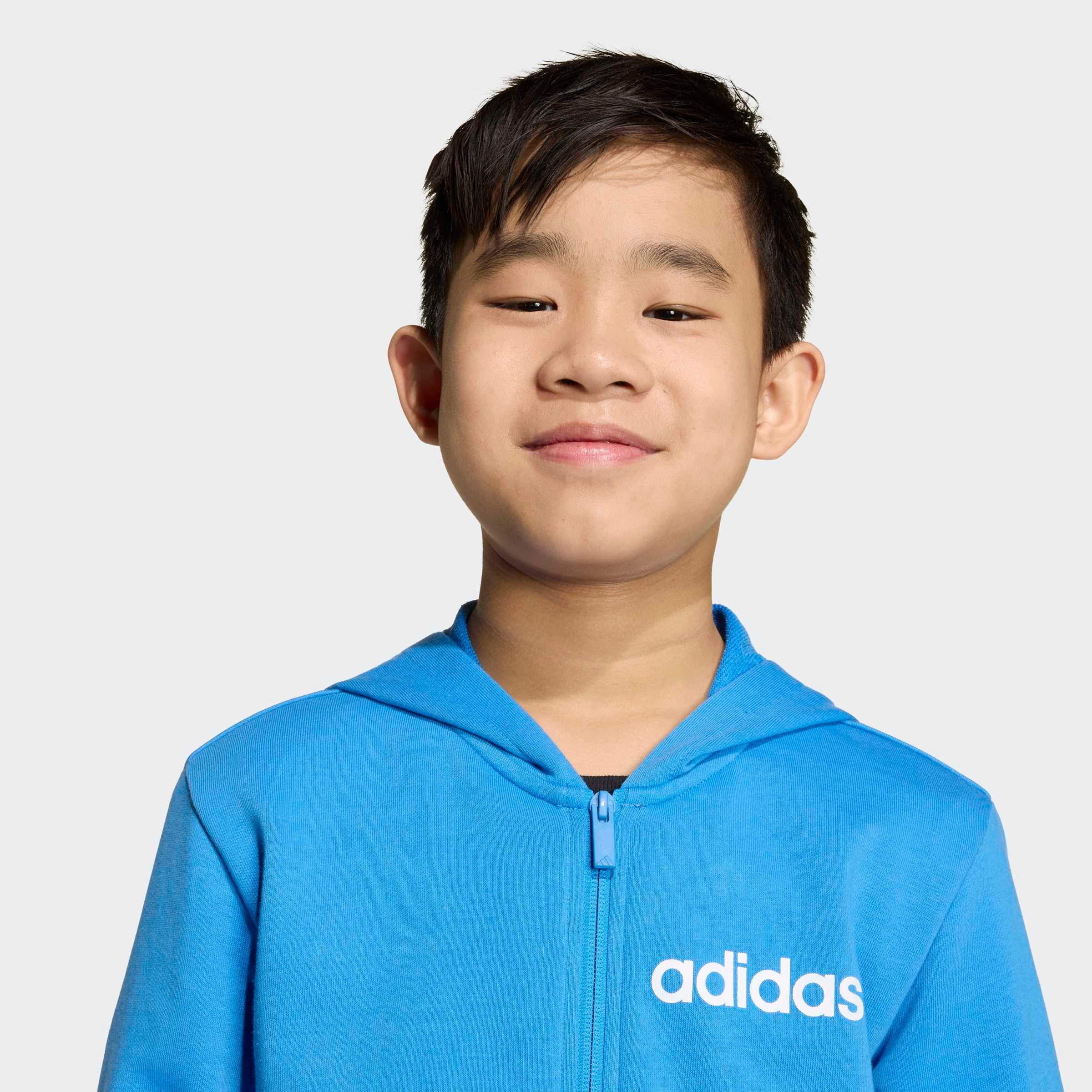 adidas Sportswear Combinaison d'entraînement »ESSENTIALS KINDER« 2 pièces zweiteilig, aus Baumwolle und Polyester, weiches French Terry