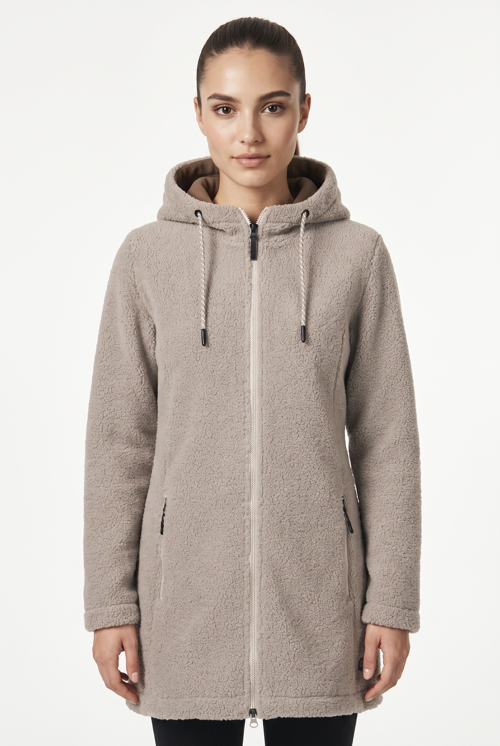 G.I.G.A. DX by killtec Veste en laine polaire »GW 41 WMN PRK« avec capuche avec fermeture éclair à 2 sens, en matière douce et moelleuse