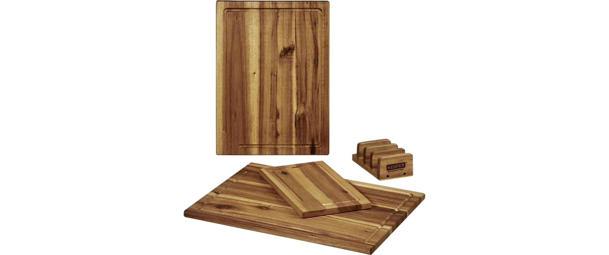 KESPER® Planche à découper »inkl. Ständer« en bois d'acacia certifié FSC