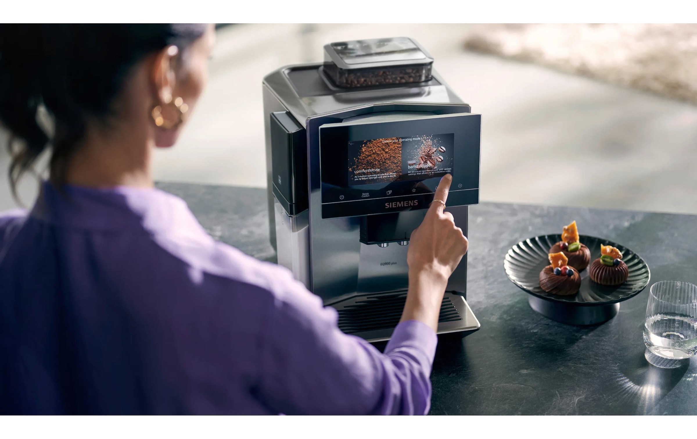 SIEMENS Machine à café automatique »EQ900 plus TQ903DZ3 Edelstahl«