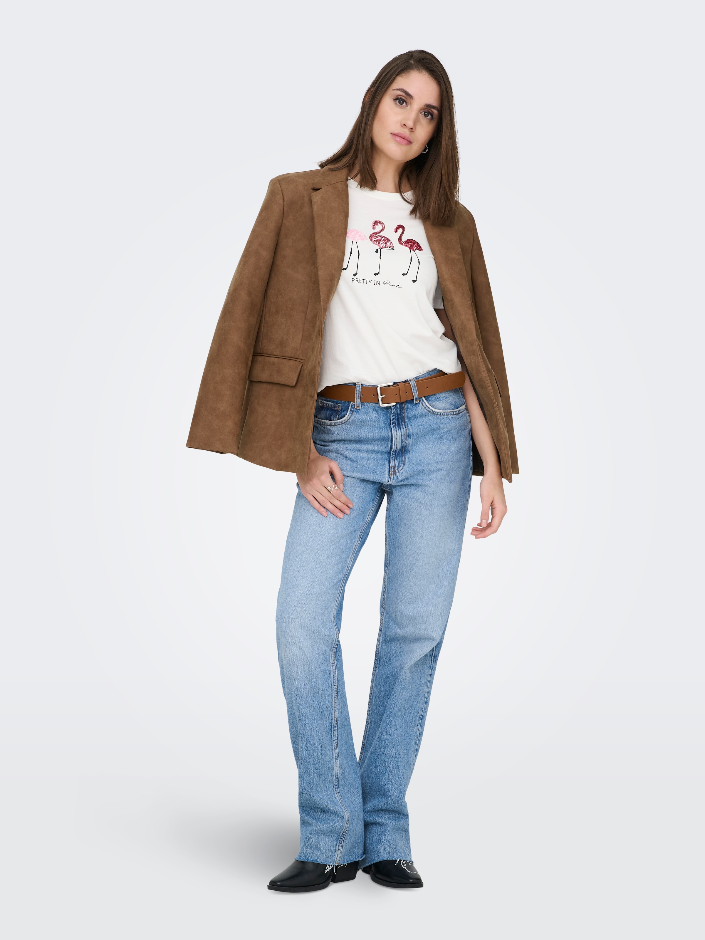 ONLY T-shirt à manches courtes »ONLKITA S/S TEE JRS NOOS« Baumwolle, regular fit