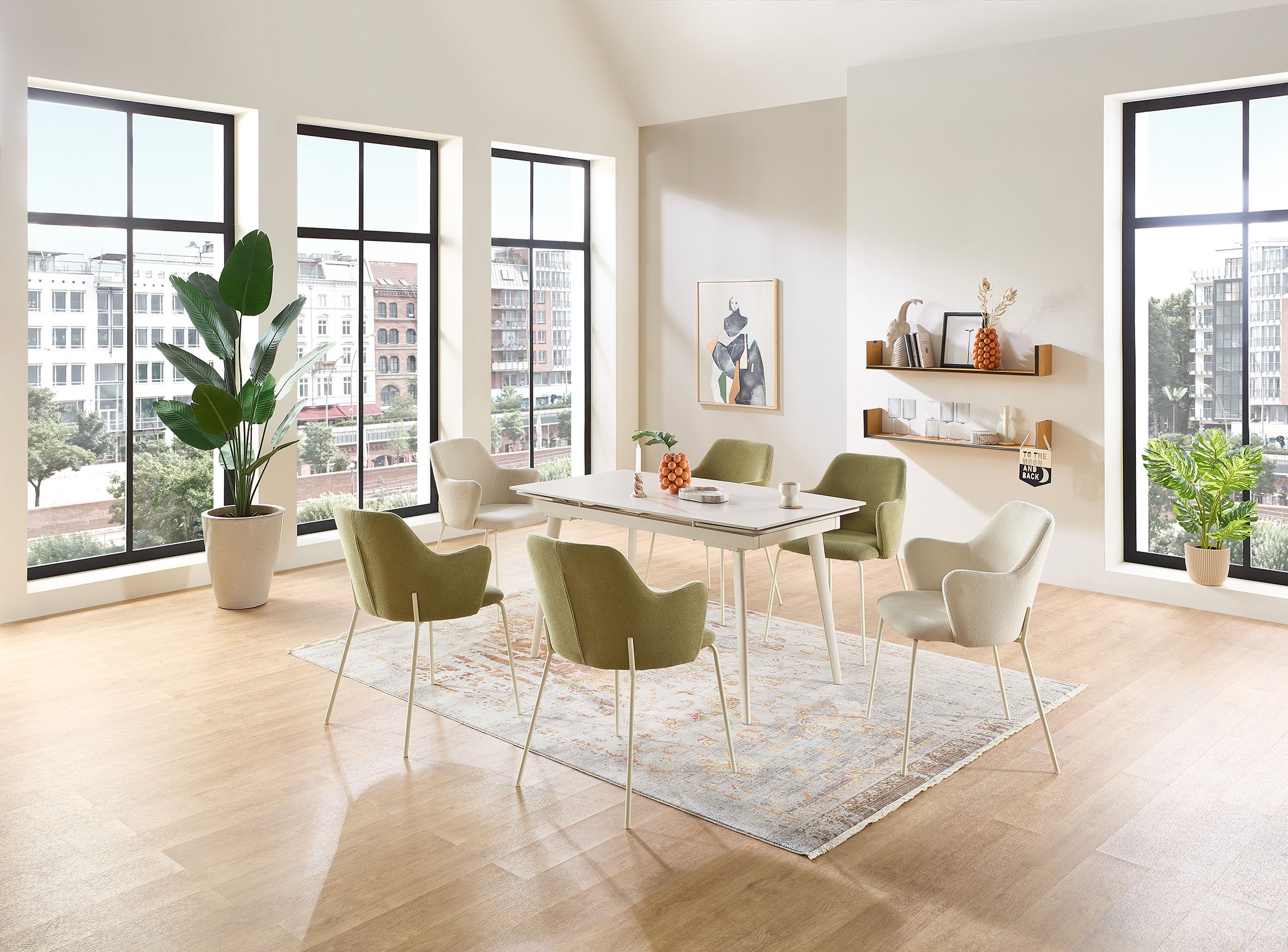 Stolkom Chaise avec accoudoirs »Lissi BxHxT 60x84x44 cm« (Ensemble) 2 cuisBreite 60cm, Metallgestell
