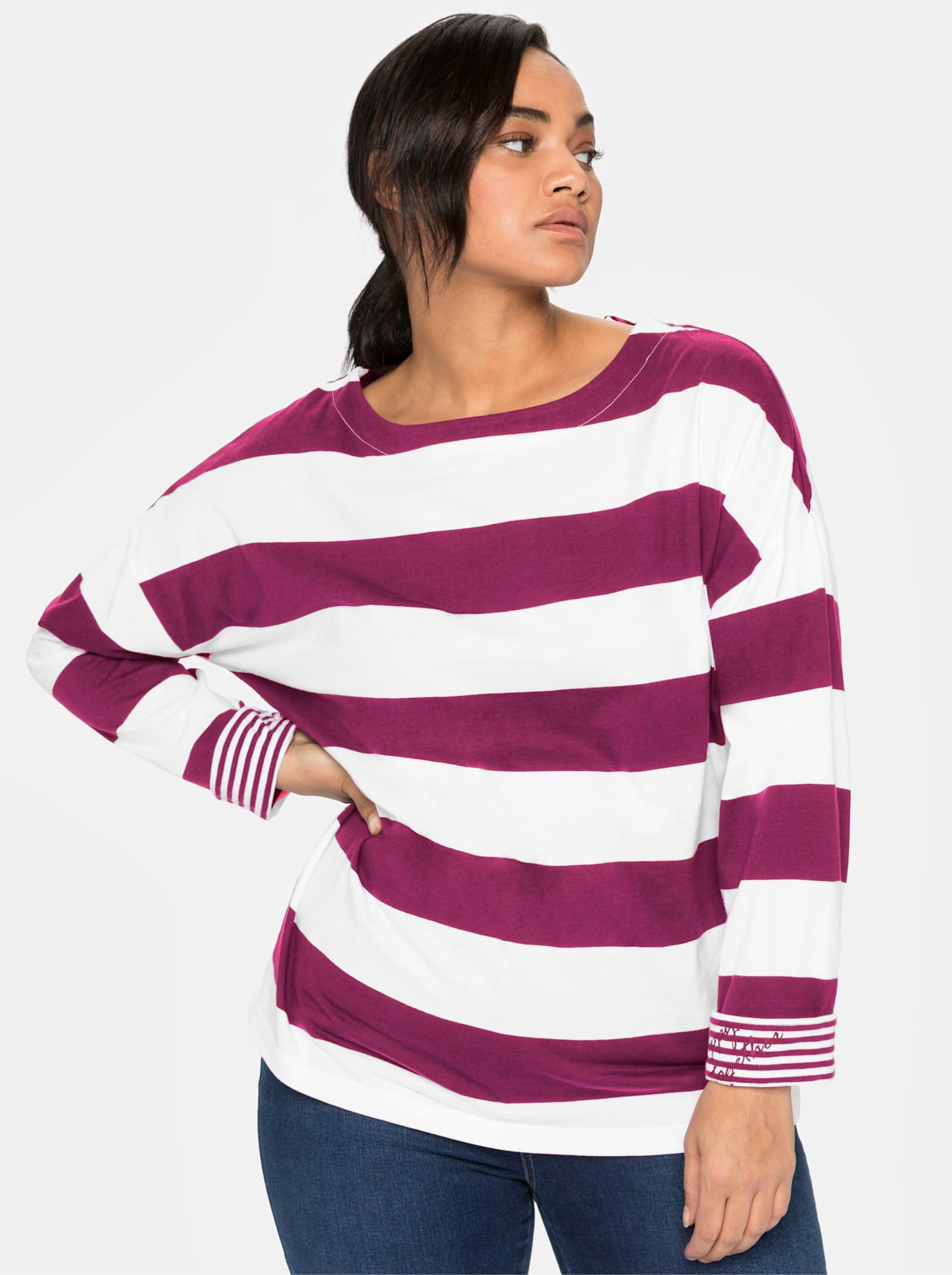 Sheego T-shirt à manches longues »Langarmshirt« 1