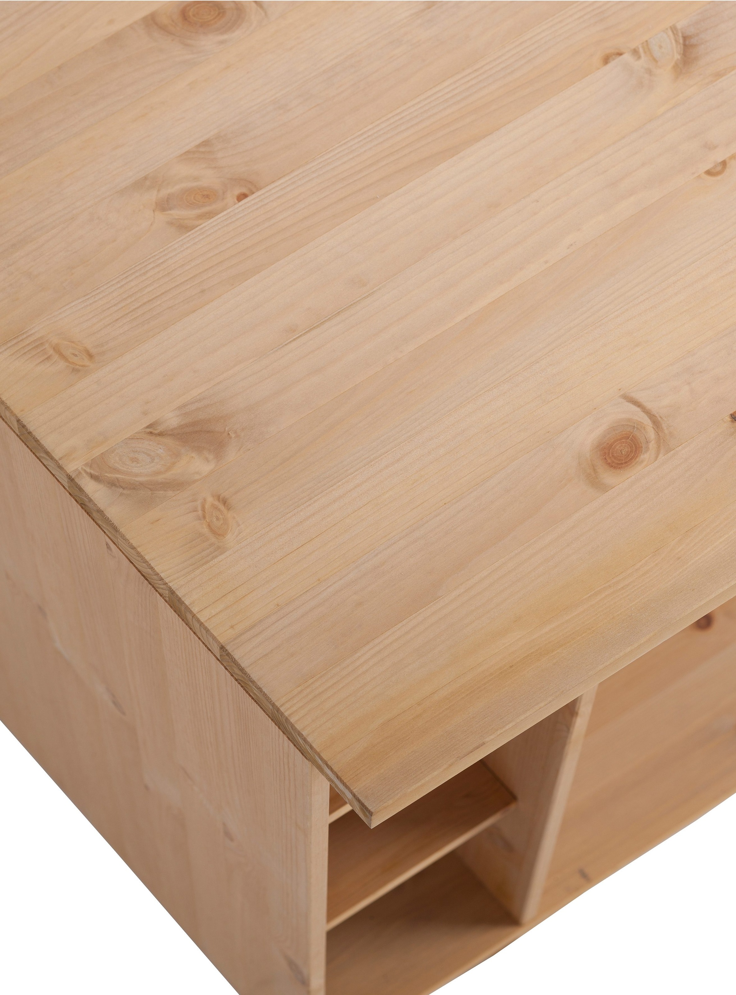 Home affaire Herdumbauschrank »Oslo« 100 cm breit, in 2 Tiefen, massiver Kiefer, mit 23 mm Arbeitsplatte