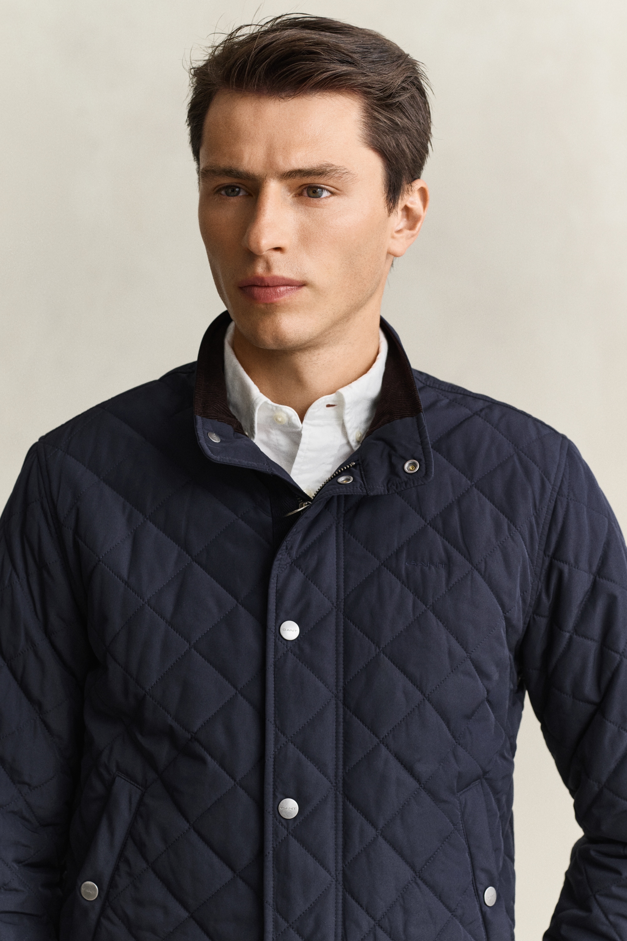Gant Veste matelassée »CLASSIC QUILTED JACKET« sans capuche coupe régulière avec col montant