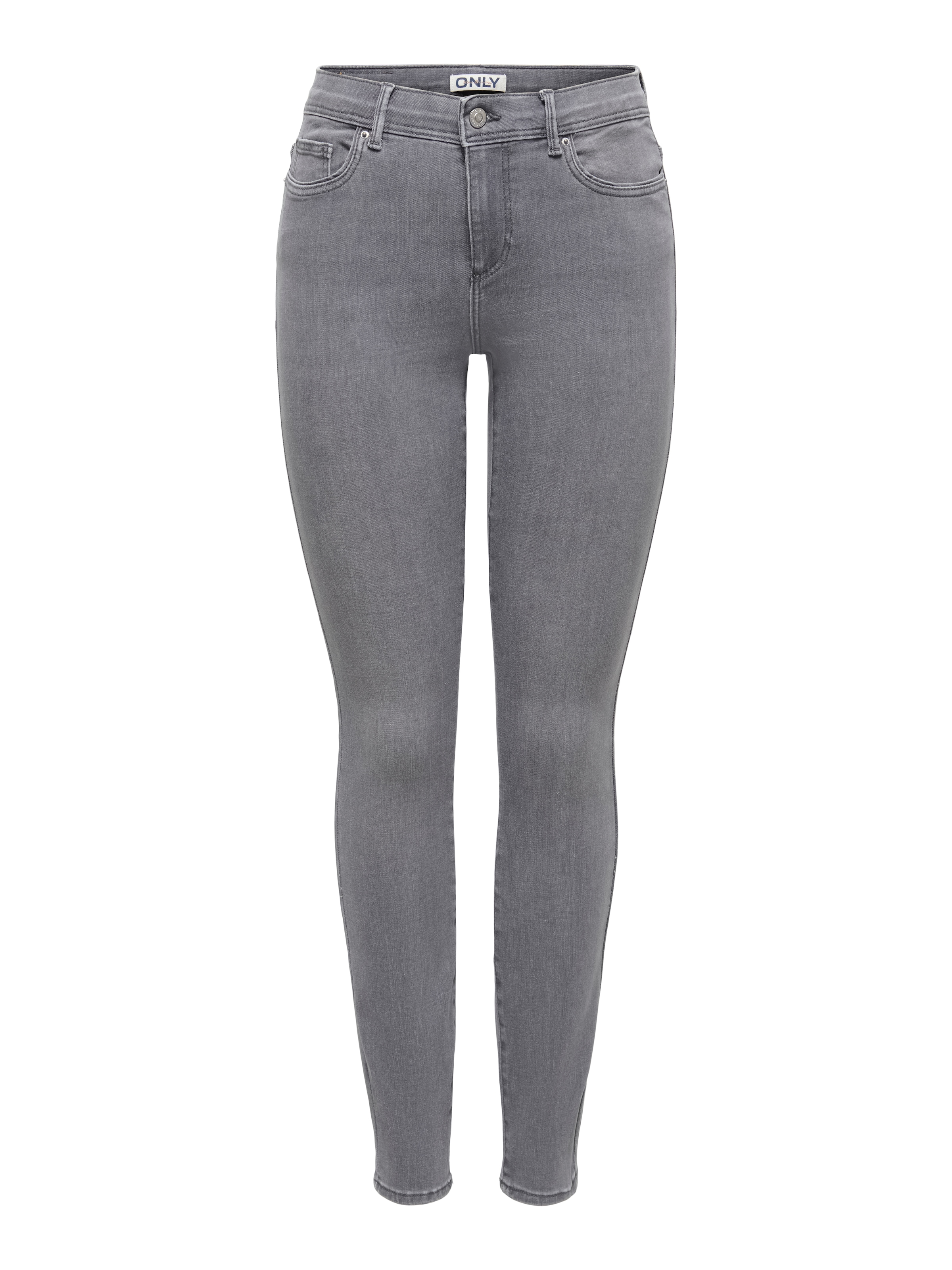 ONLY Jeans skinny »ONLLINEA MID WAIST LANK SK DNM« mélange de coton, taille moyenne, coupe skinny