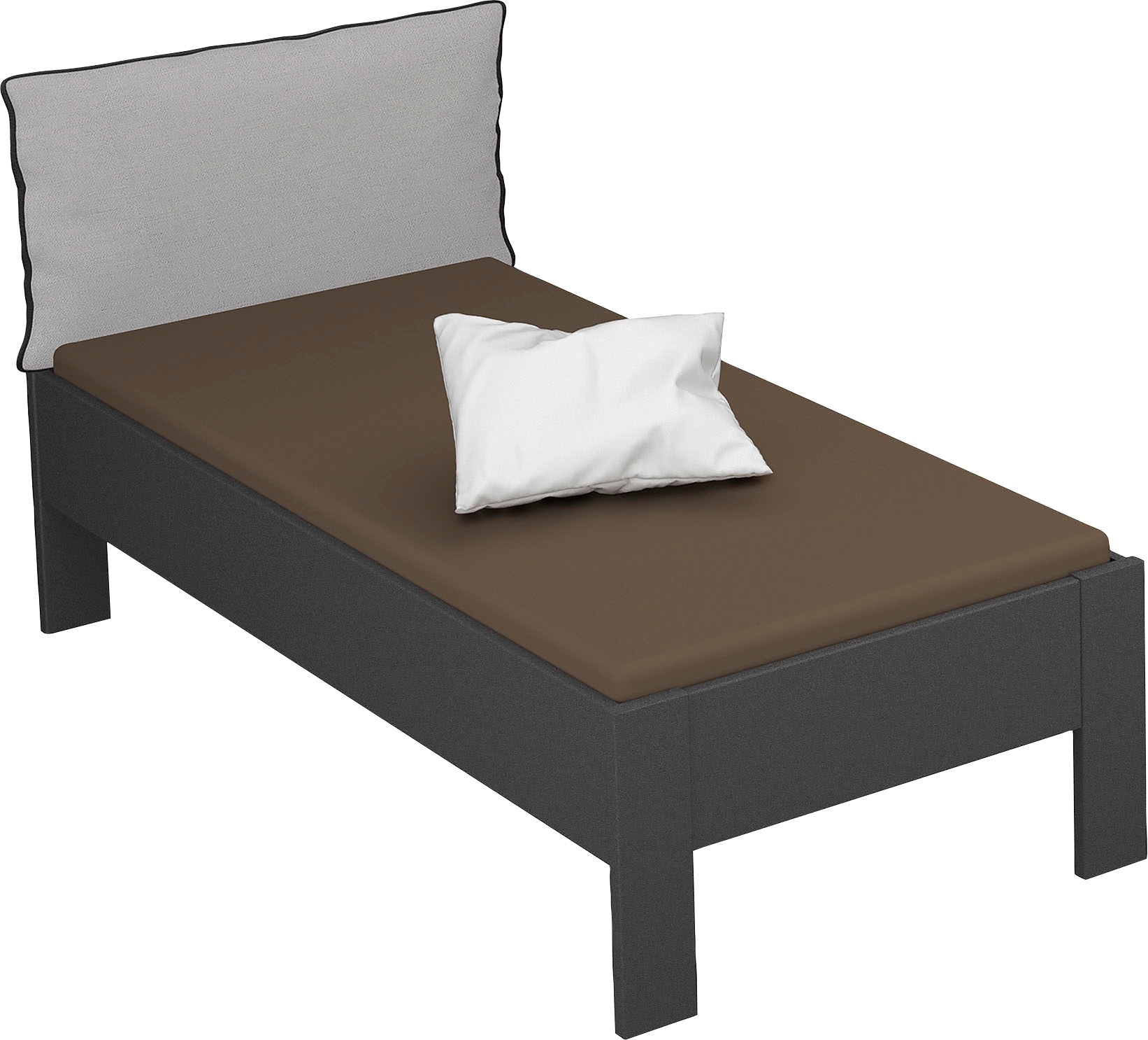 rauch Lit futon »Aditio« tête de lit en tissu tissé avec passepoil contrasté