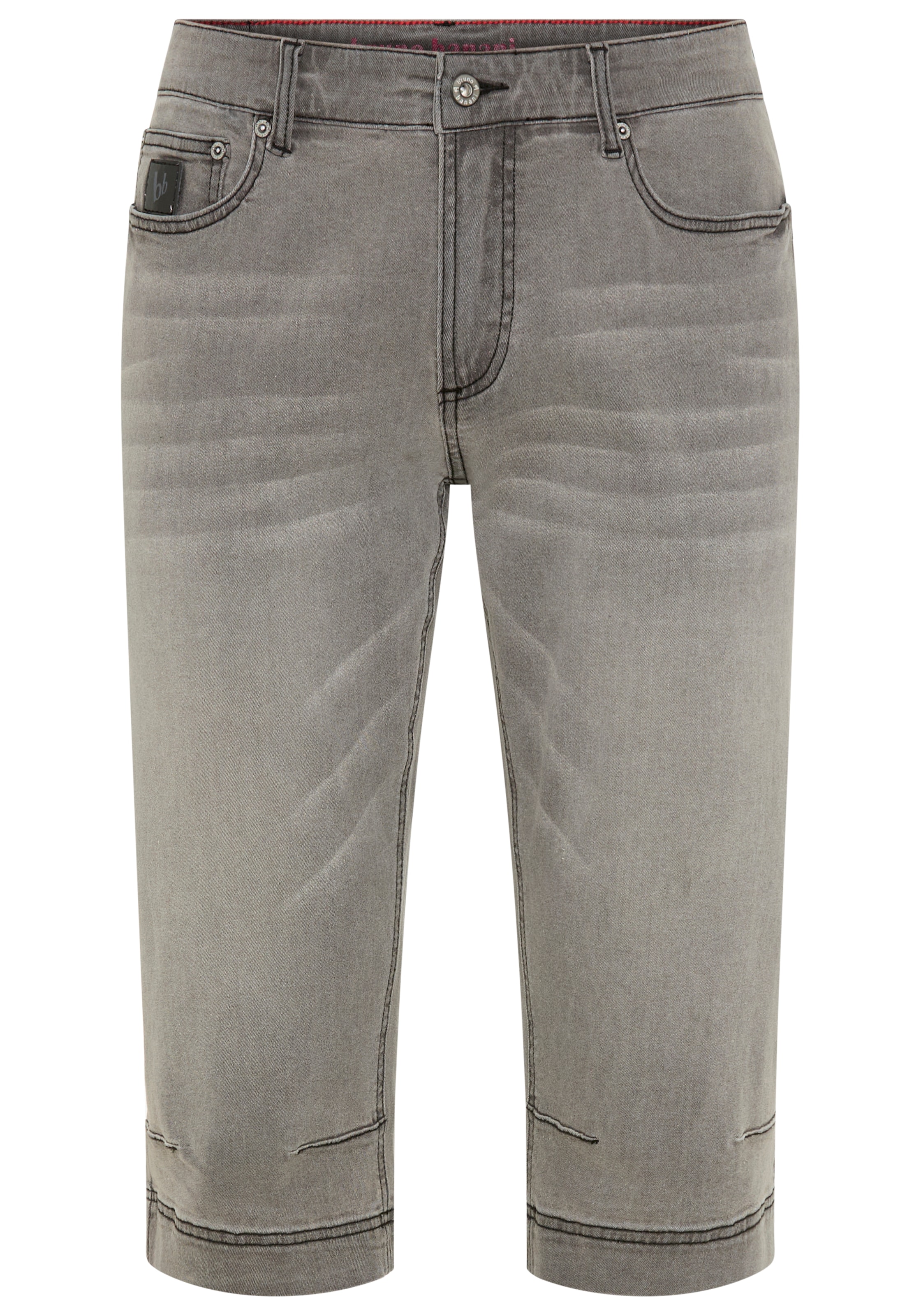 Bruno Banani Bermuda en jean »Hutch-Bermuda« Straight-Fit, hauteur normale de taille, en denim élastique