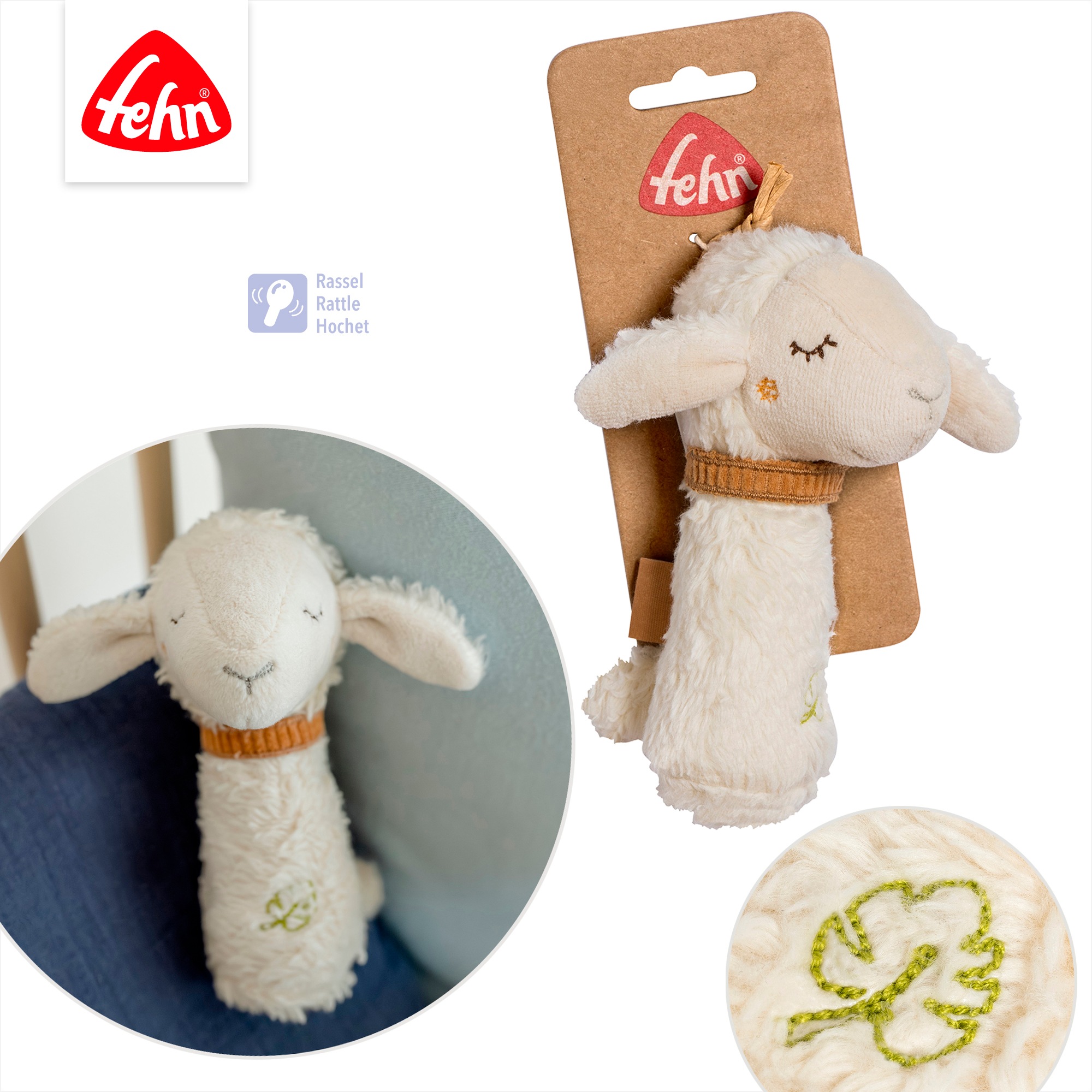 Fehn Hochet »Stabrassel Schaf«