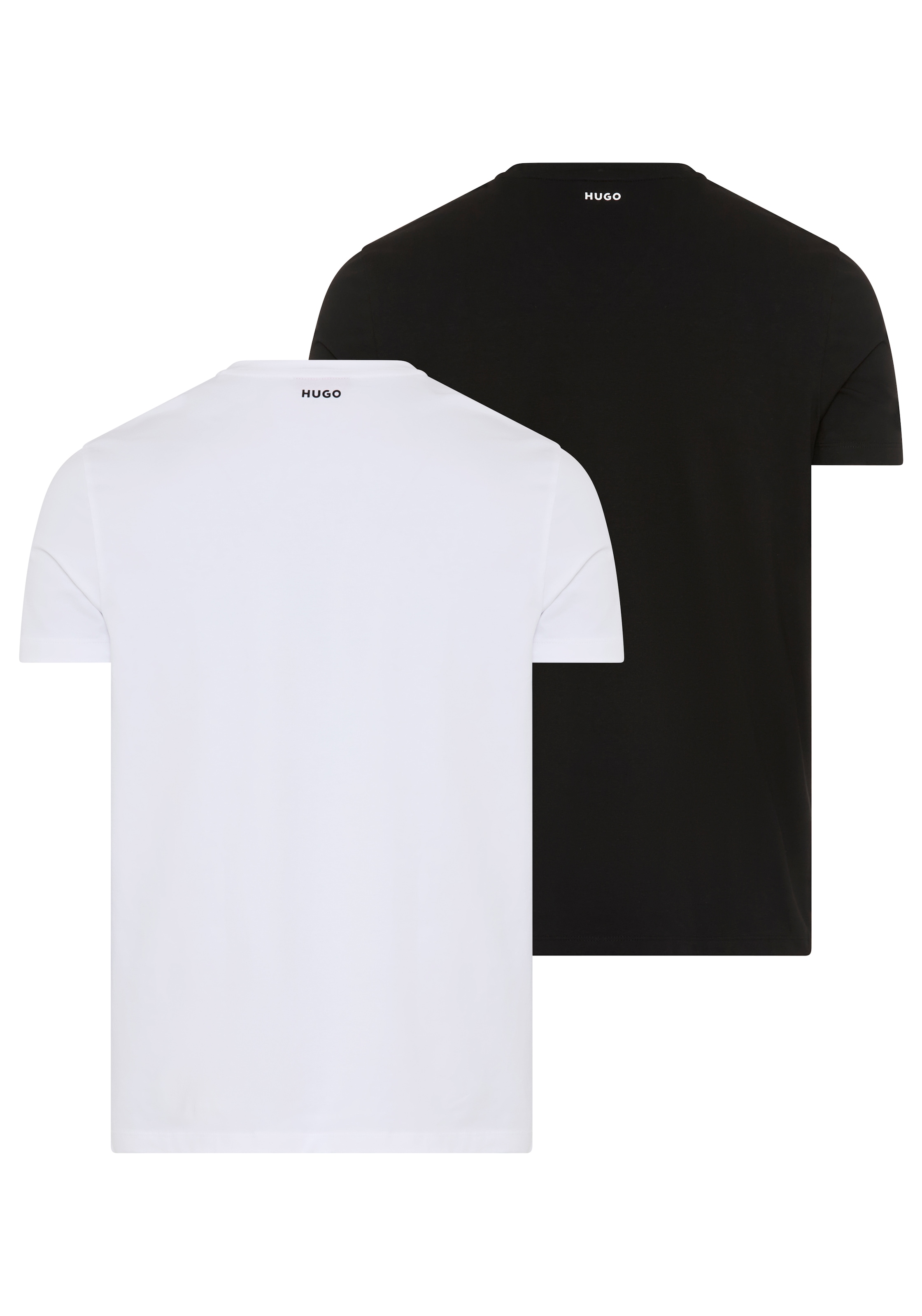HUGO T-Shirt »HUGO-V« Packung, 2er,  V-Ausschnitt, Slim-Fit, HUGO Logo-Print