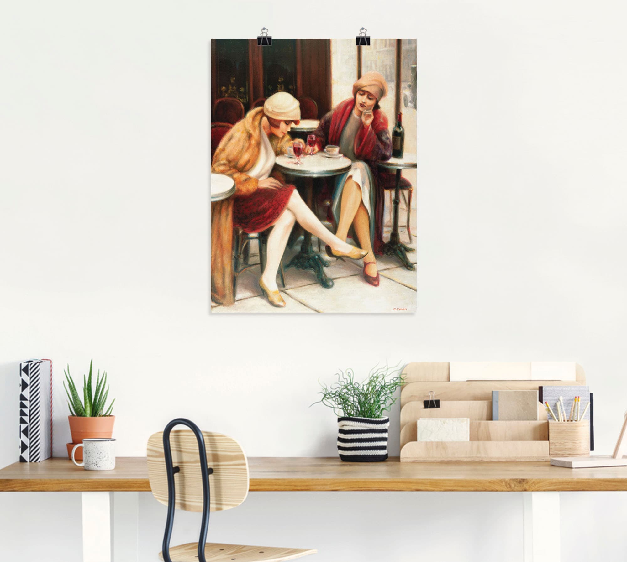 Artland Fresque murale »Cafe II« 1 cuis tlg. als Leinwandbild, Poster in verschied. Grössen