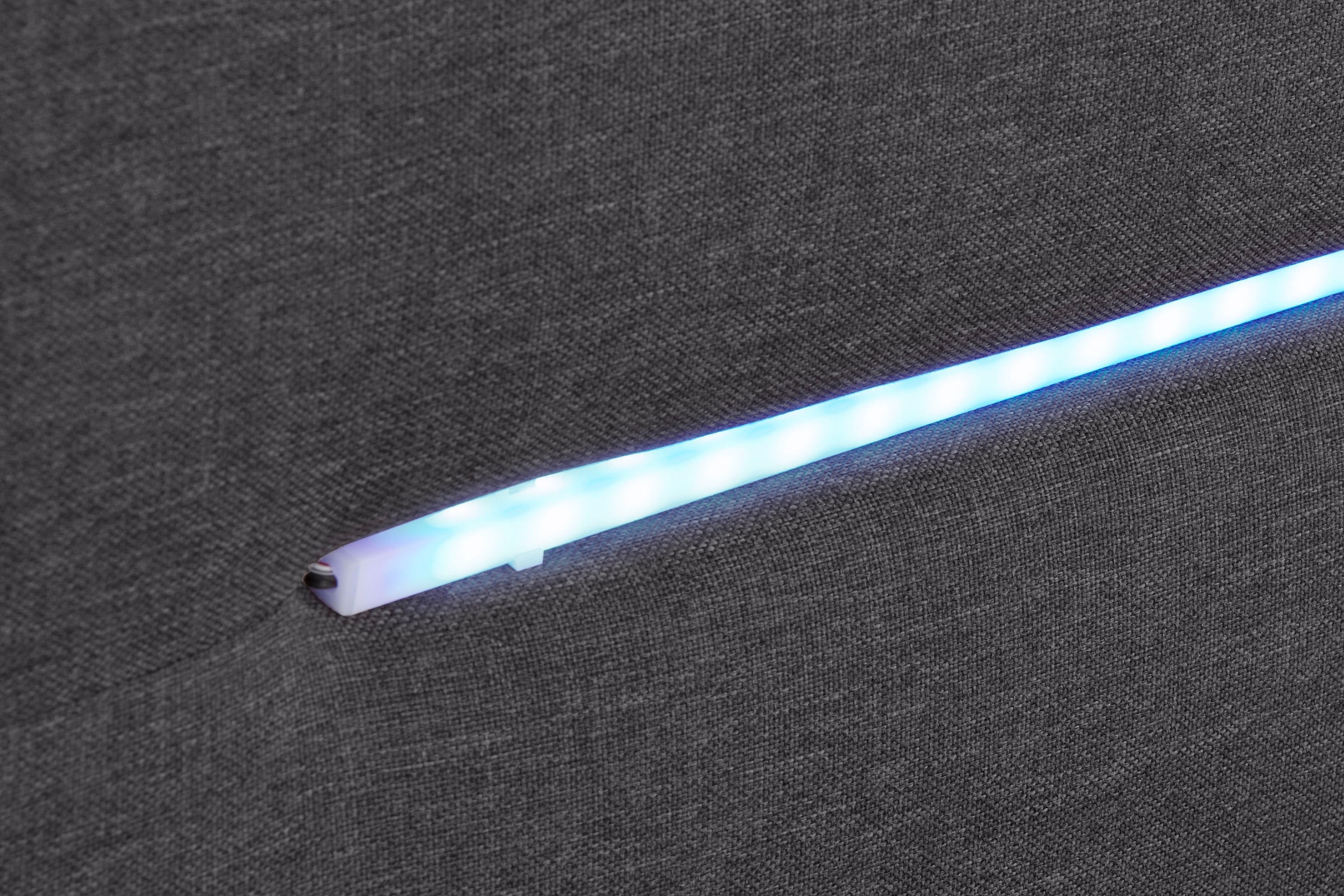 COTTA Lit de boxe »Lighstar« incluant éclairage LED, surmatelas, coffre de lit et coussins décoratifs