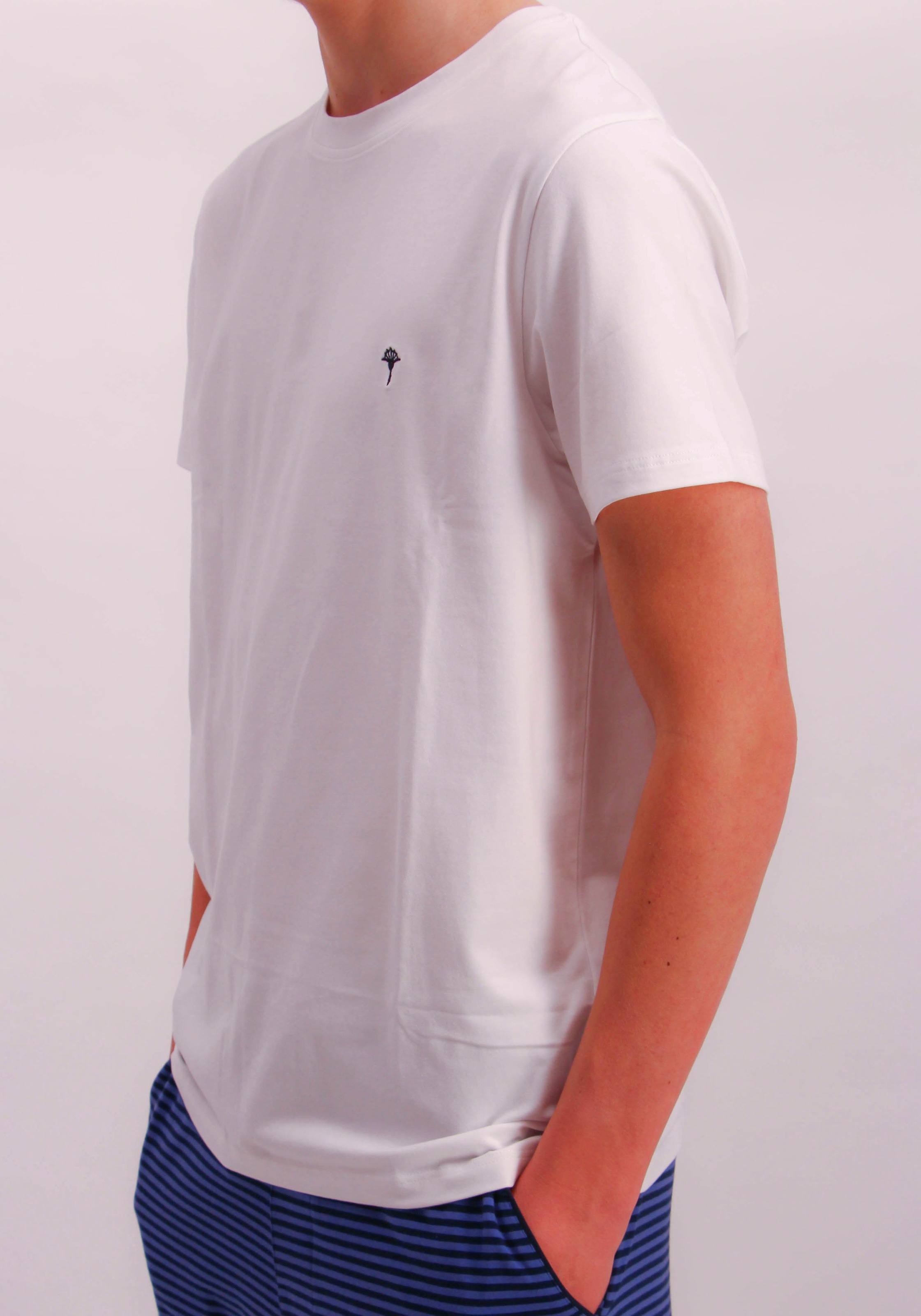 JOOP! Shorty »Pyjama Set Shirts & Shirt« 2 tlg. gestreifte Hose, Bindeband, Shirt kurzarm