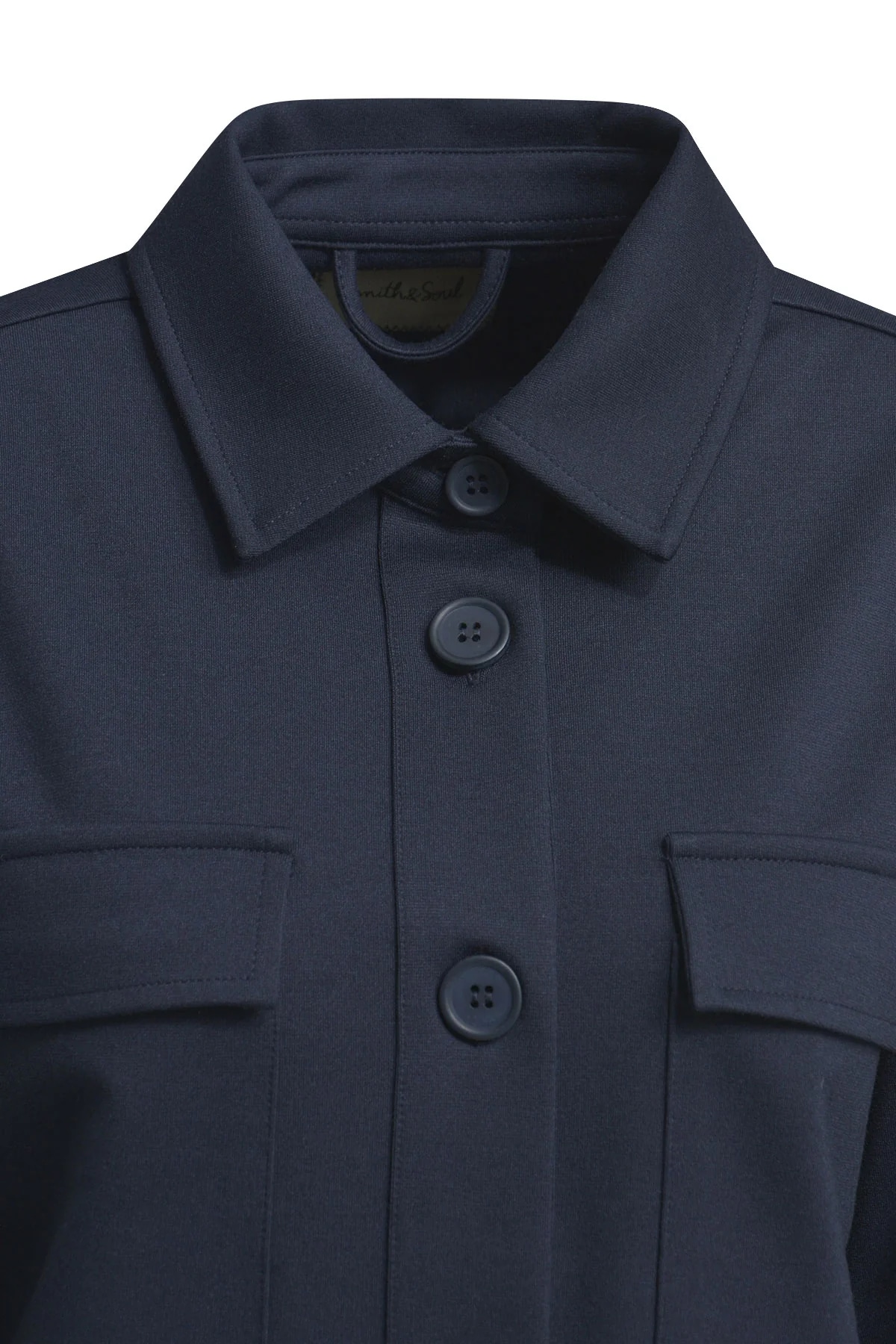 Smith & Soul Veste chemise mit aufgesetzten Taschen, Jersey