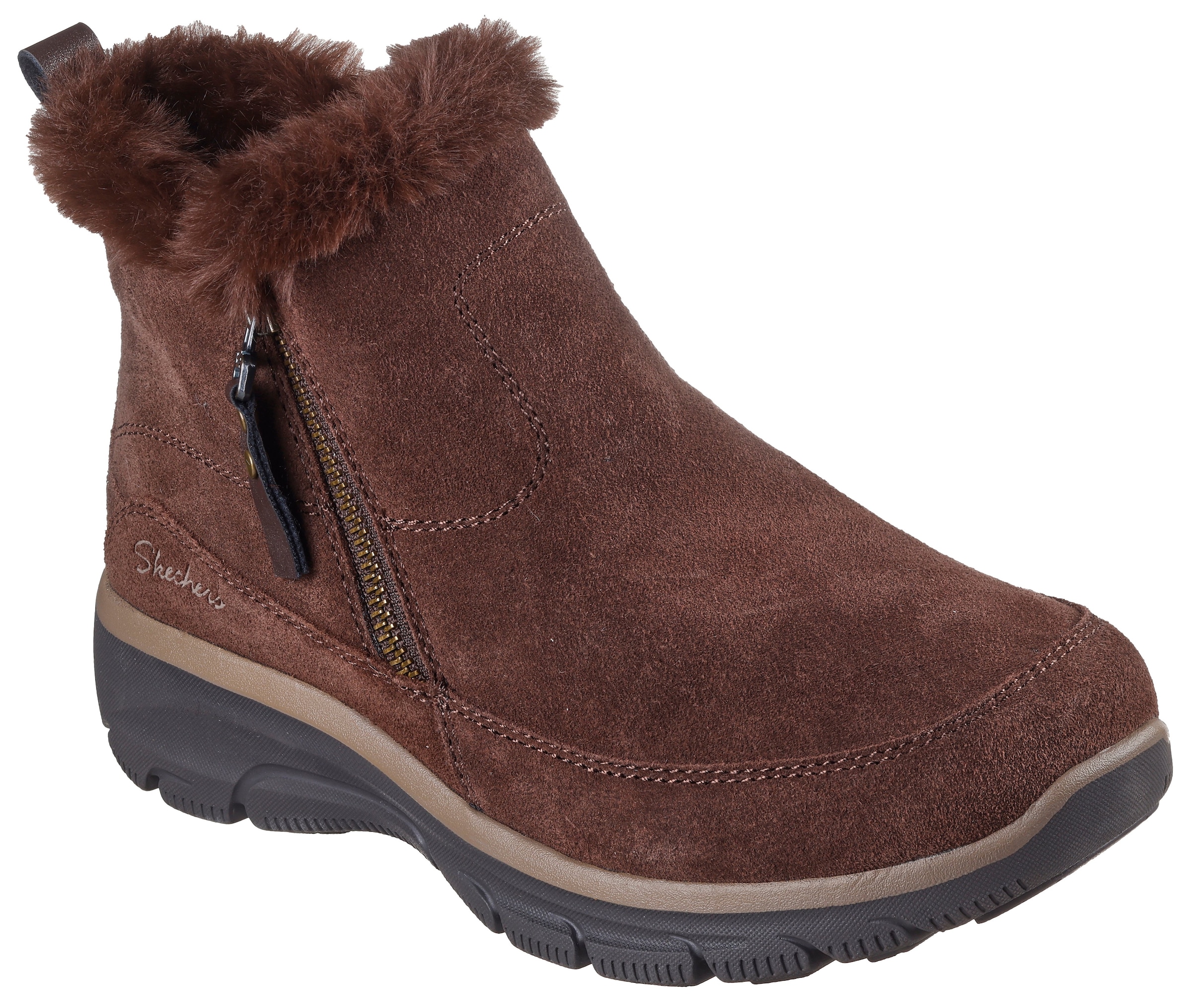 Skechers Bottes d'hiver »EASY GOING-COOL ZIP«  Chaussure d'hiver, bottes à fermeture éclair avec imprégnation 3M Scotchgard