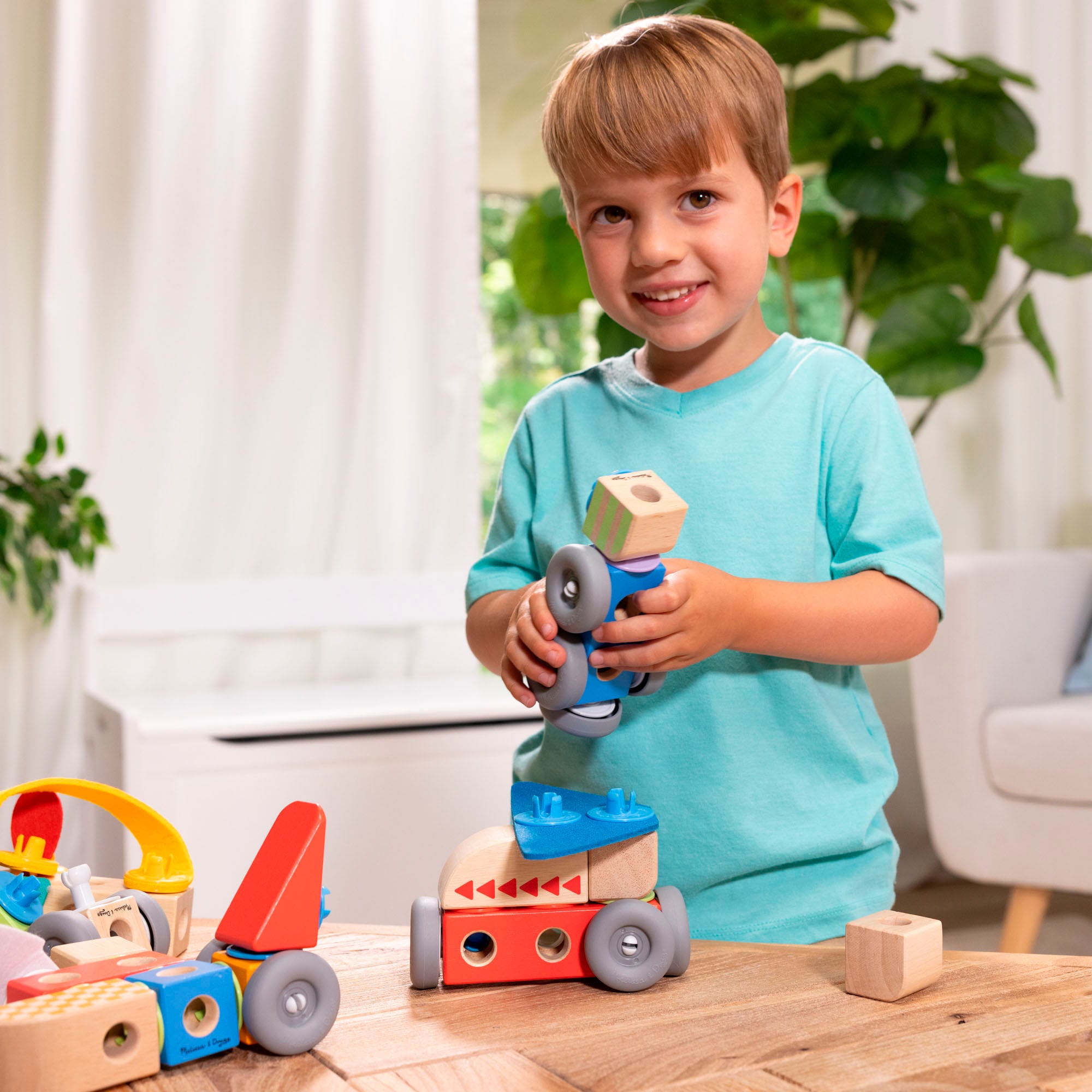 Spin Master Briques de jeu »Melissa & Doug Blockables Fahrzeuge«