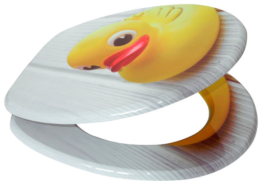 Sanilo Siège de WC »Quietscheente« mit Absenkautomatik