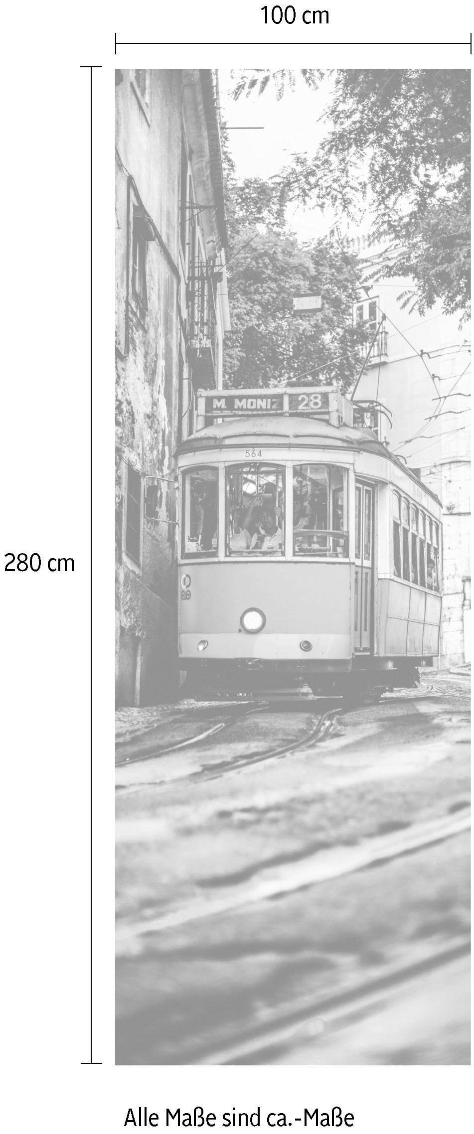 Komar Papier peint intissé »Digitaldruck Vlies -  Lissabon - Grösse 100 x 280 cm« imprimé Wohnzimmer, Schlafzimmer