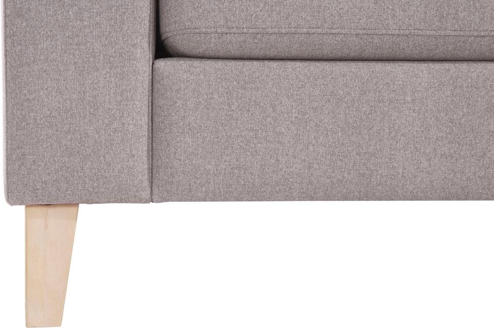 ATLANTIC home collection Ecksofa »Terra L-Form« mit Wellenunterfederung, langer Schenkel links oder rechts montierbar
