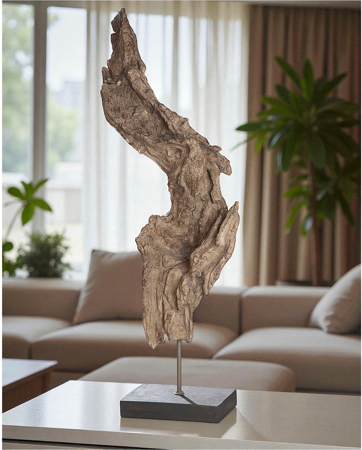 GILDE Objet décoratif »Baumwurzel« Höhe 69 cm, in Treibholz-Optik, dekorativ im Esszimmer & Wohnzimmer