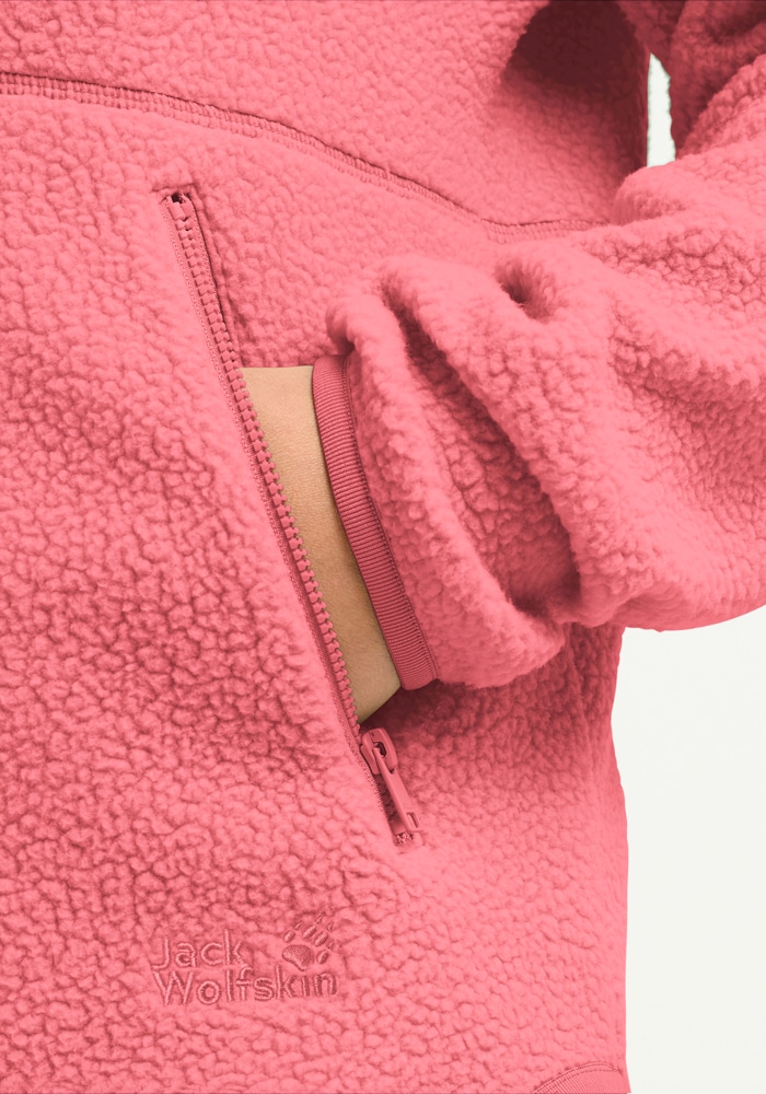 Jack Wolfskin Fleecejacke »LITE CURL FZ W« atmungsaktives Material, elastische Kanten, Reissverschlusstaschen