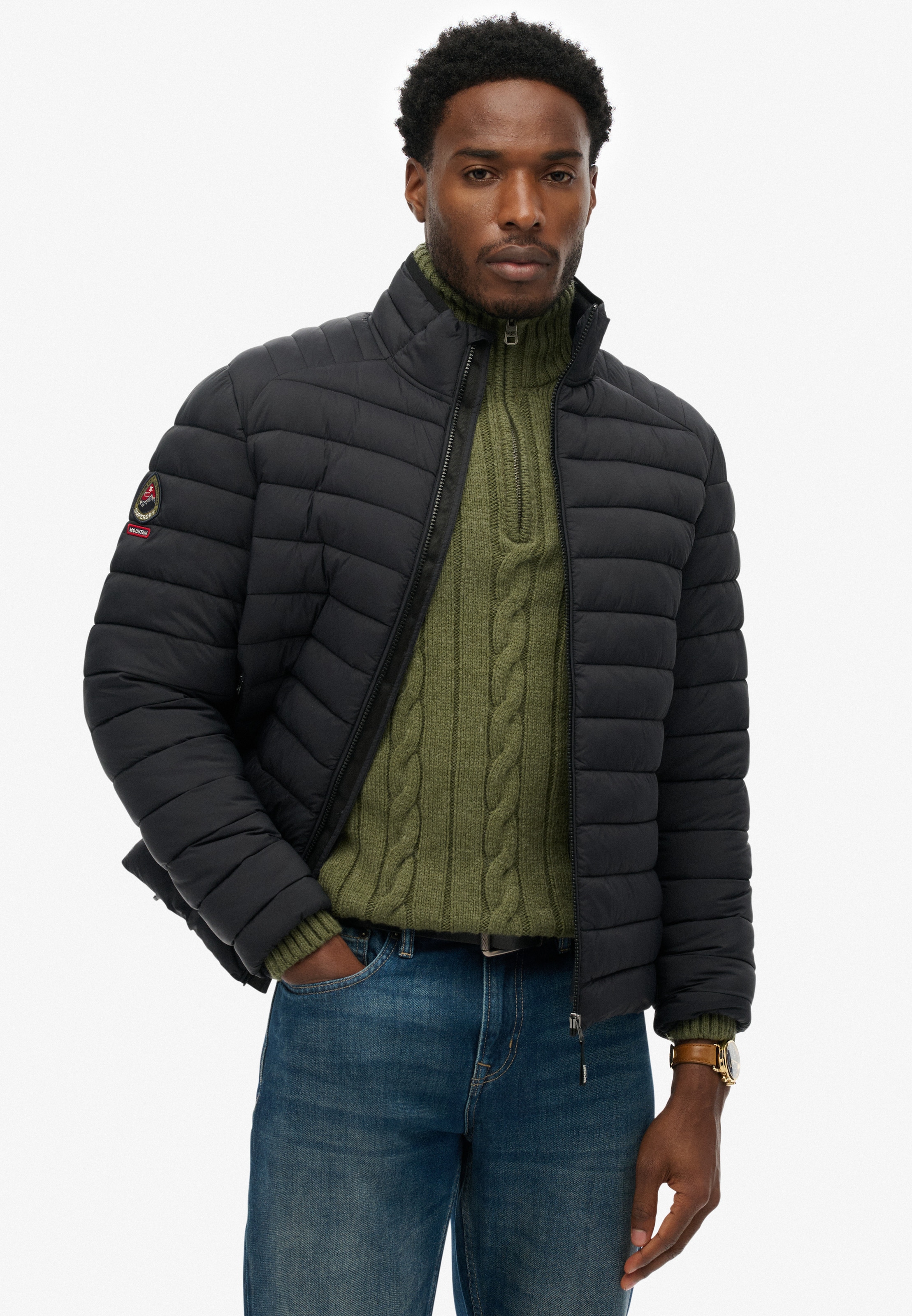 Superdry Veste matelassée »FUJI LITE PADDED JACKET« ohne Kapuze