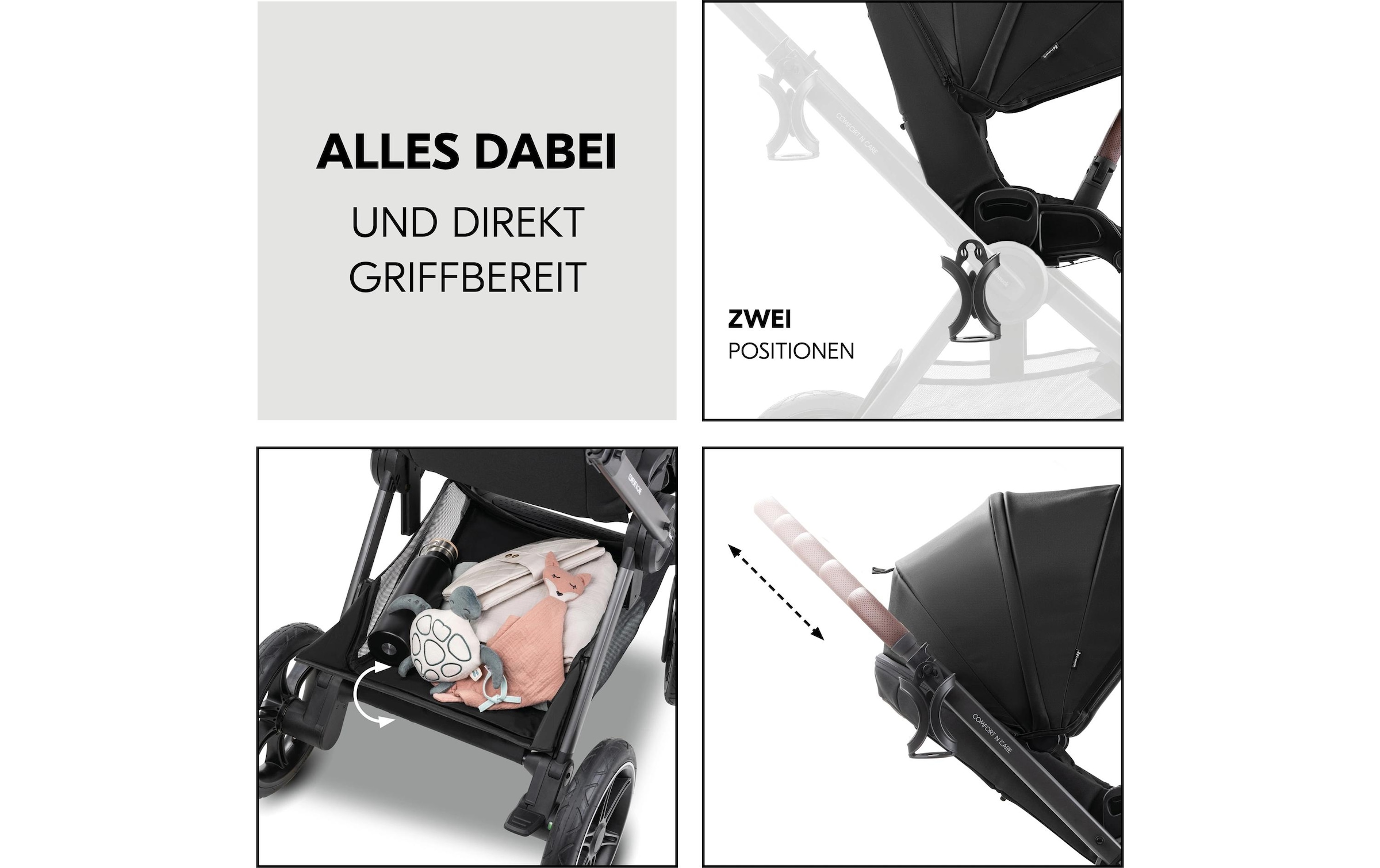 Hauck Kombi-Kinderwagen »Comfort N Care« 25 kg