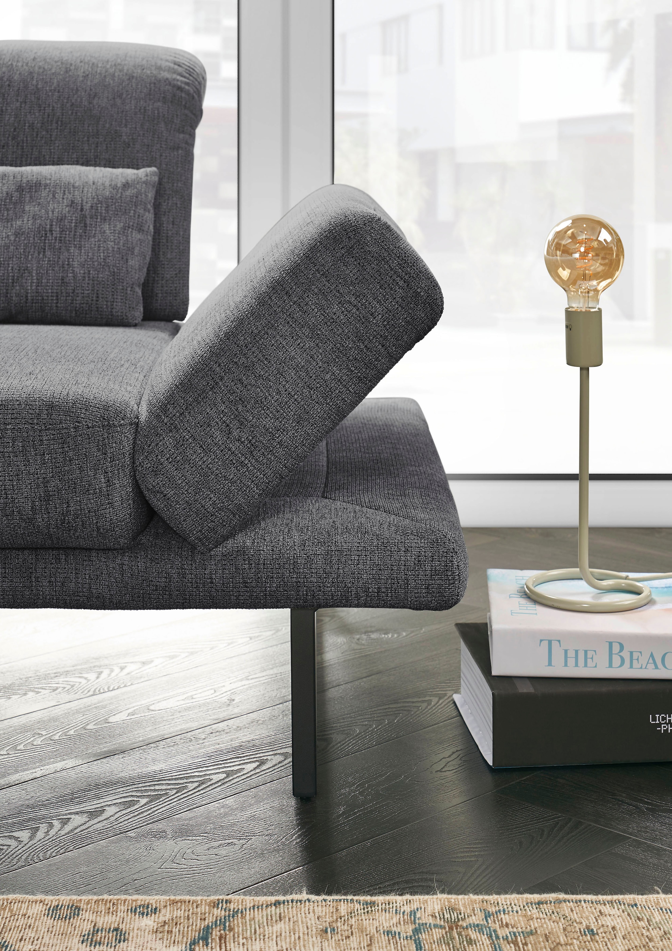 3C Candy 3-places »Mallow Designsofa mit Komfortfunktionen, modern und bequem,« accoudoir et appuie-tête réglables, réglage manuel de la profondeur d'assise
