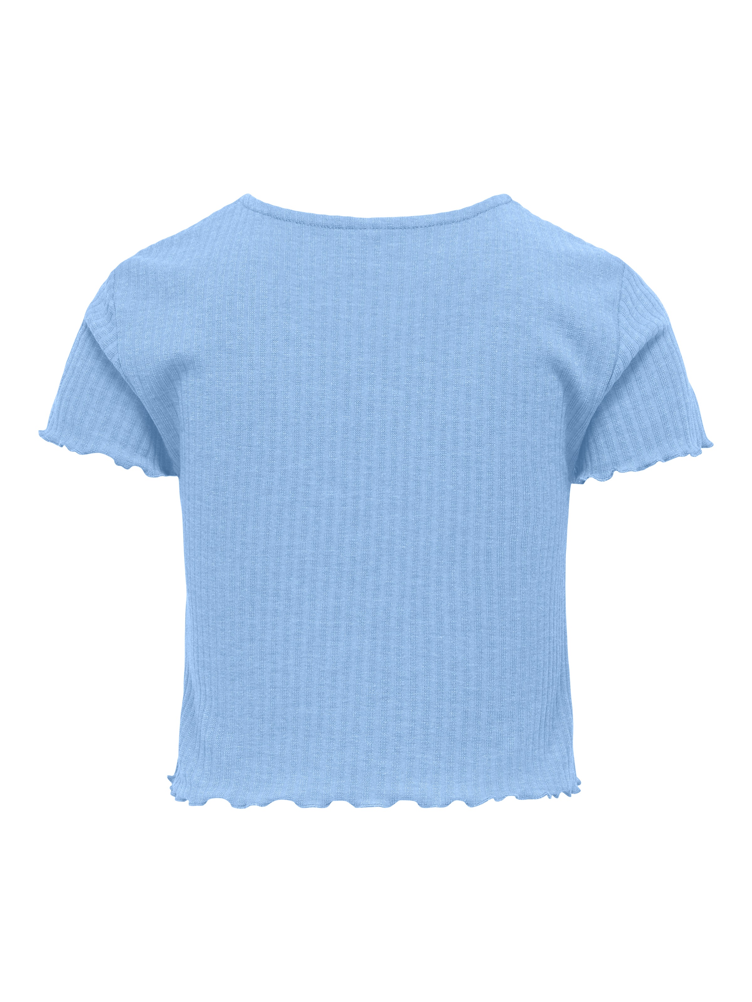 KIDS ONLY T-Shirt »KOGNELLA S/S O-NECK TOP NOOS JRS« mit süsser Wellenkante
