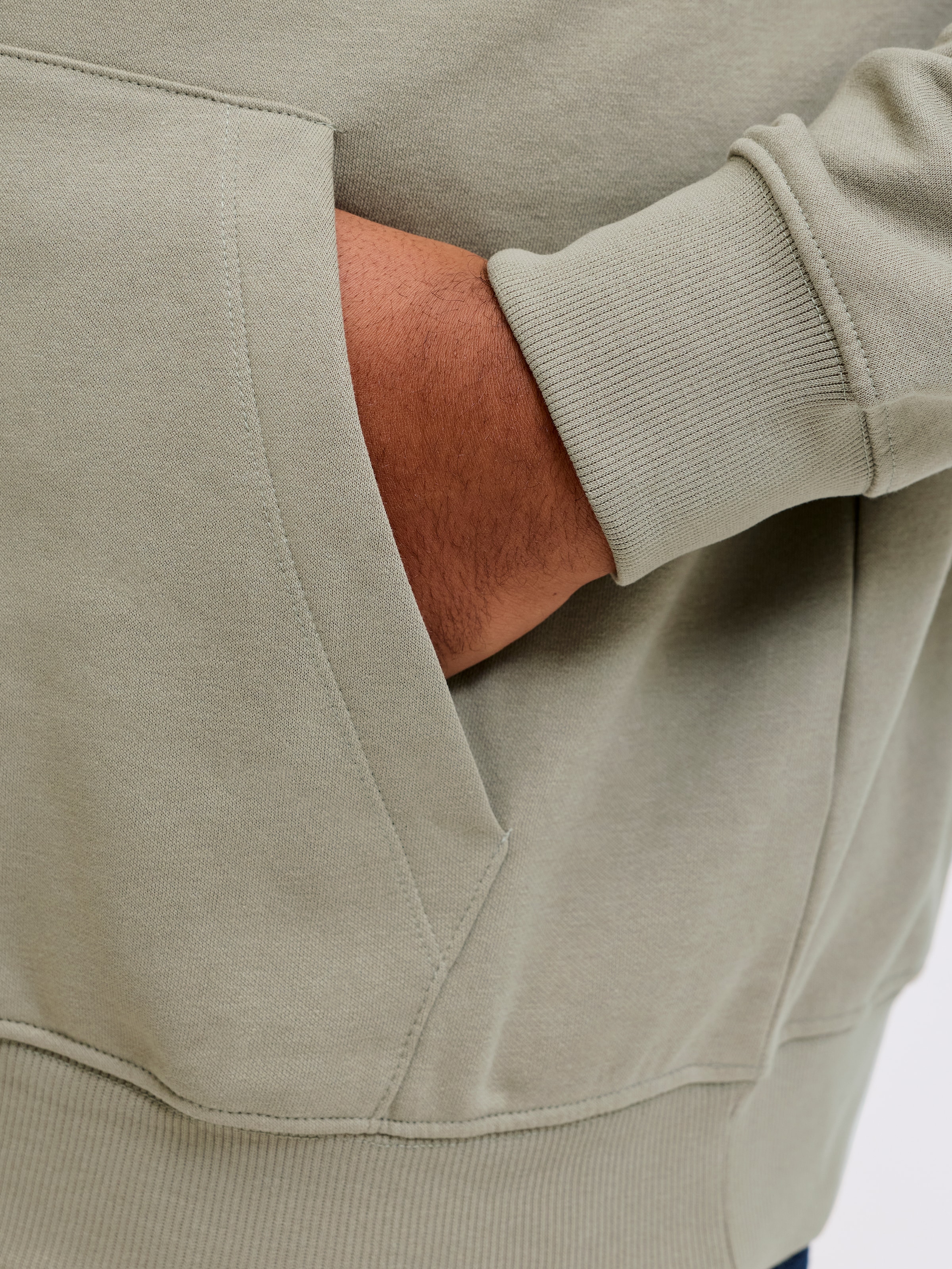 Jack & Jones PlusSize Sweat à capuche »JJAVERY SWEAT HOOD PLS«, mélange coton, coupe normale
